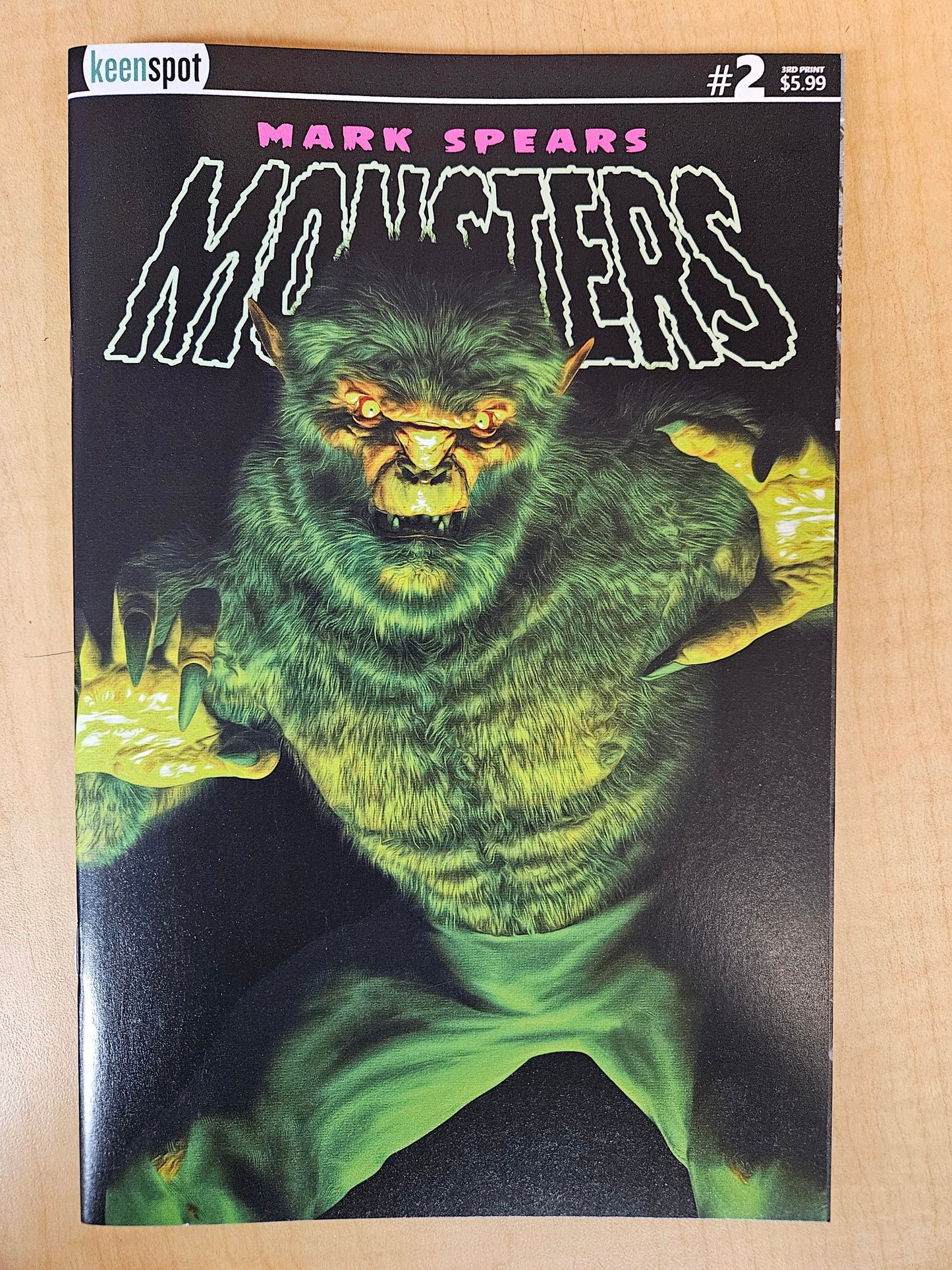 Monsters #2 Cover A The Werewolf Mark Spears July 2025 Third Printing KEENSPOT