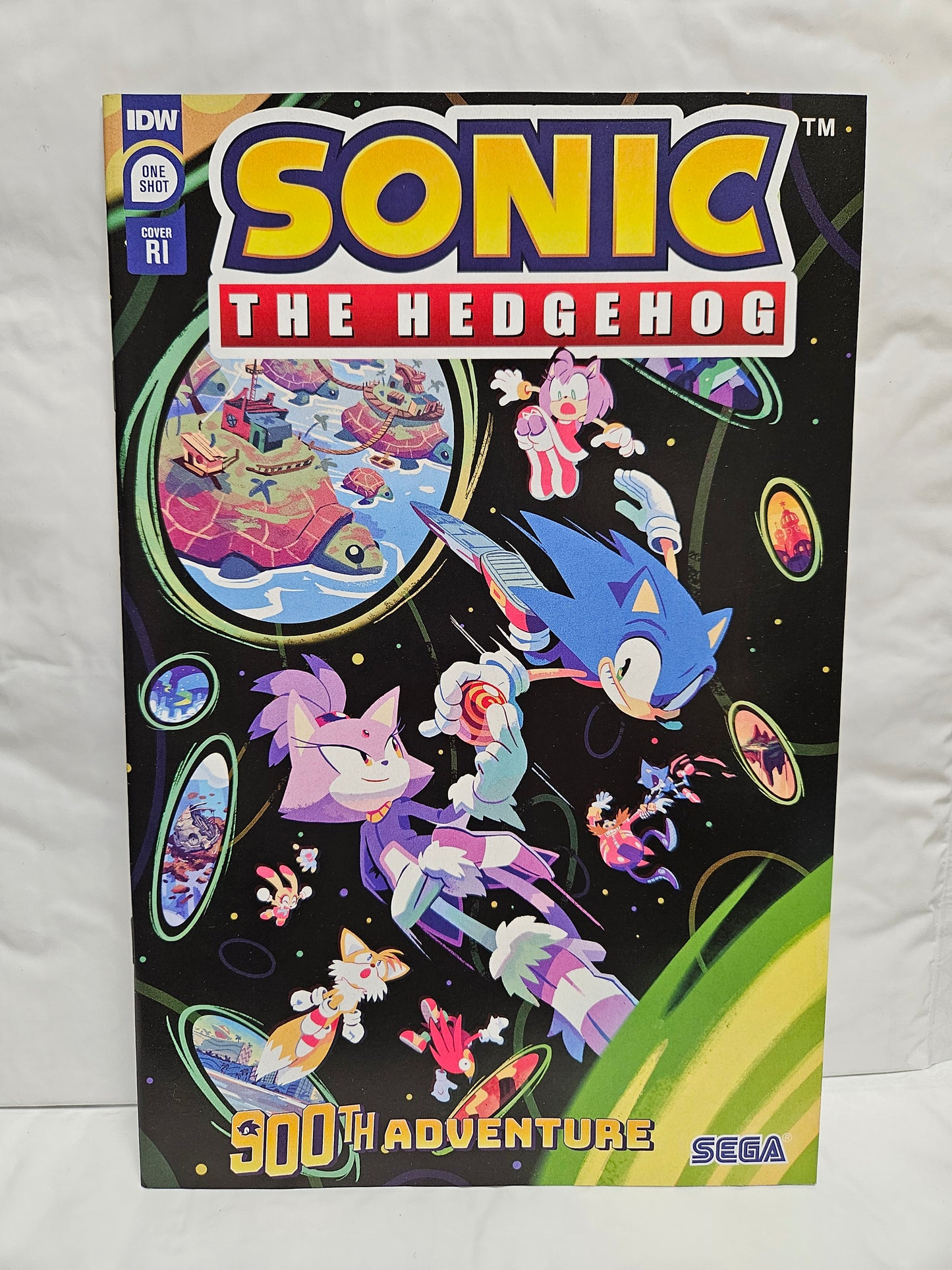 Sonic The Hedgehog's 900th Adventure (Special) Cover RI Natalie Fourdraine September 2023 First Printing IDW