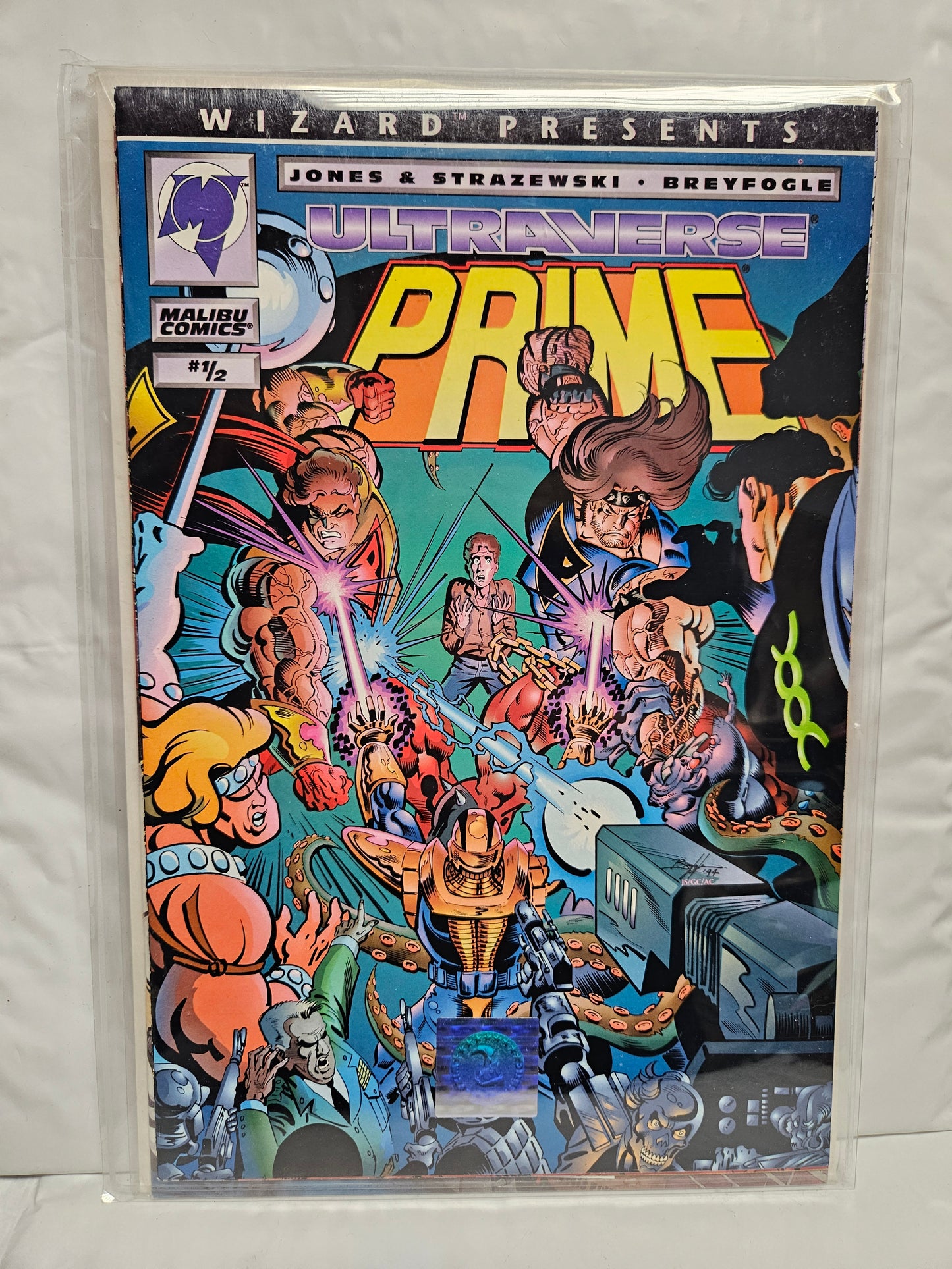 Wizard Presents: Prime #1 1994 MALIBU COMICS w/Certificate