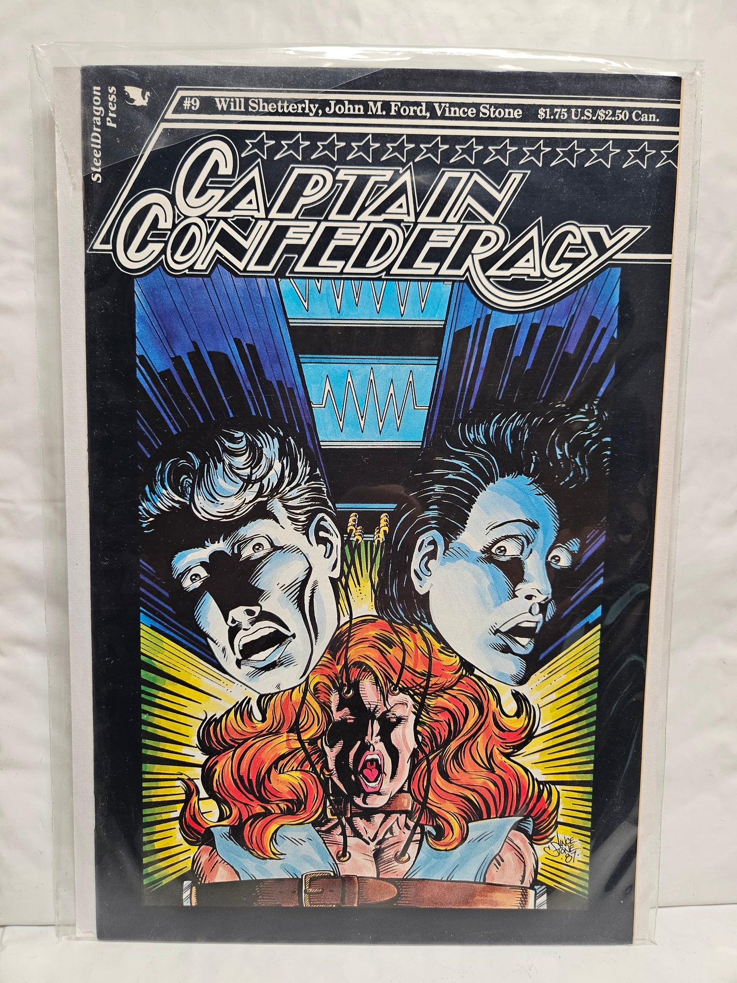 Captain Confederacy #9 1988 STEELDRAGON PRESS
