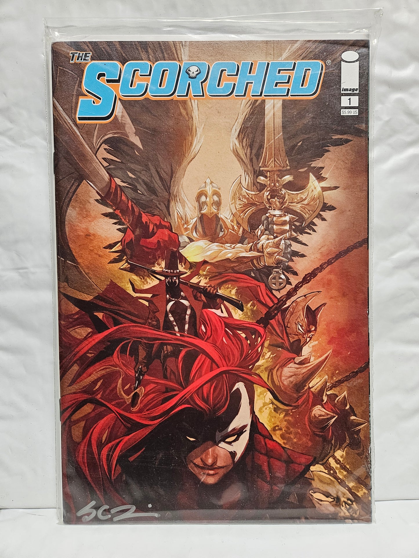 The Scorched #1 Cover E Sean Lewis Signed w/Certificate 2022 Image