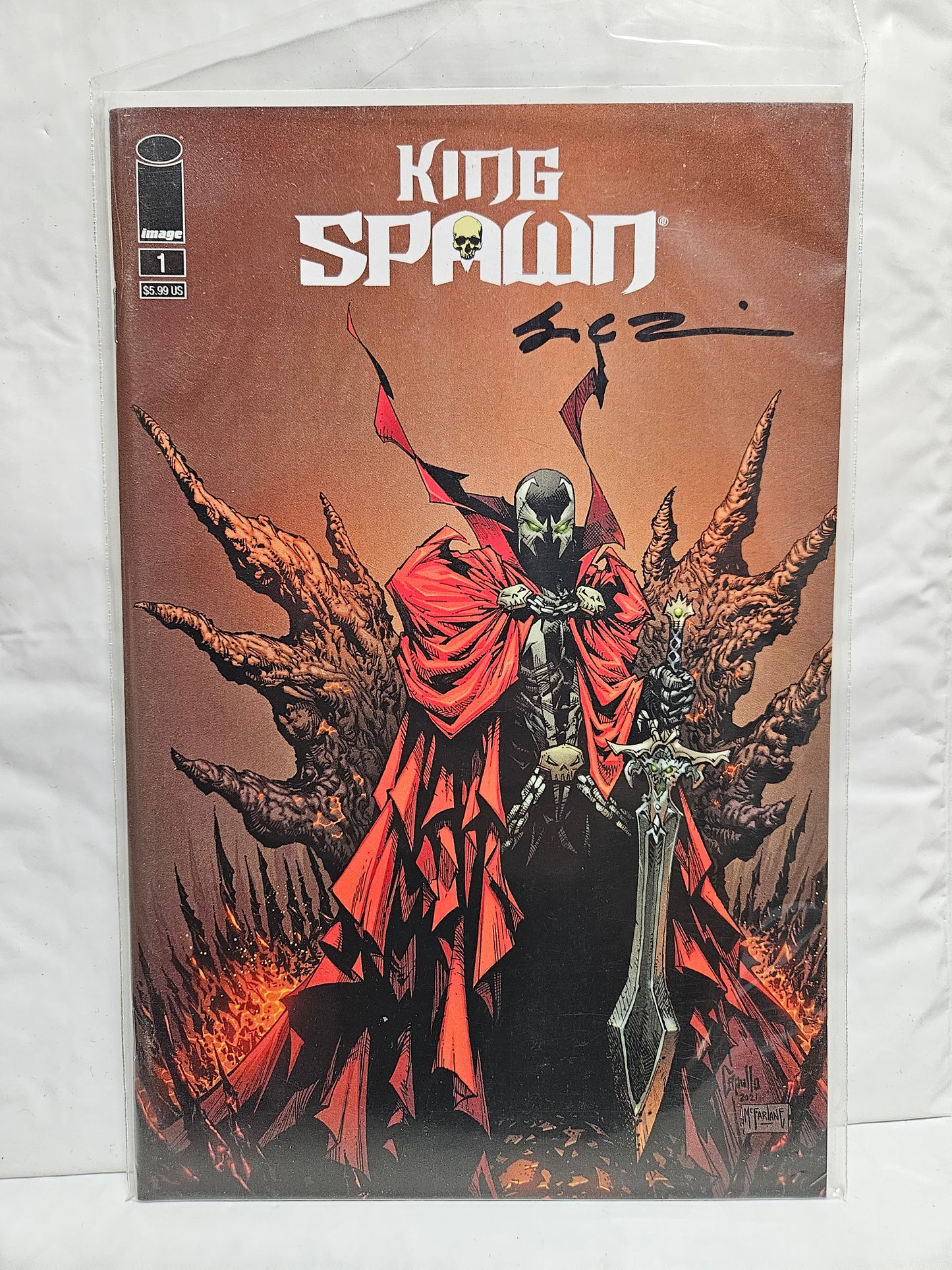 King Spawn #1 Sean Lewis Signed w/Certificate IMAGE