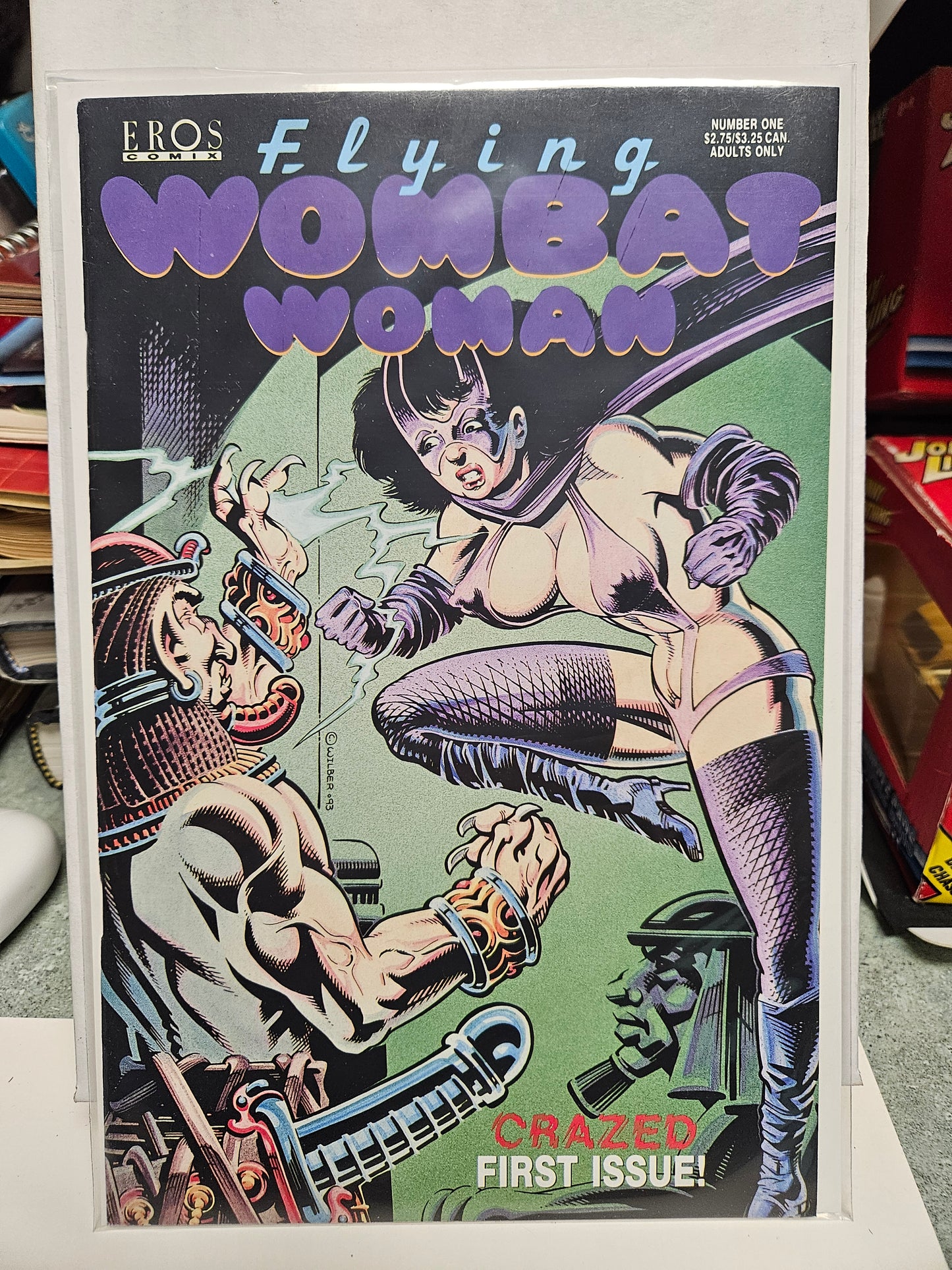 Flying Wombat Woman #1 1993 EROS COMIX MATURE