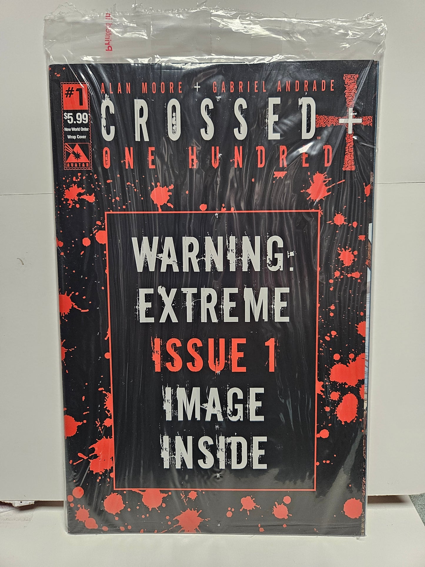 Crossed Plus: One Hundred #1 Sealed Polybag New World Order Wrap AVATAR
