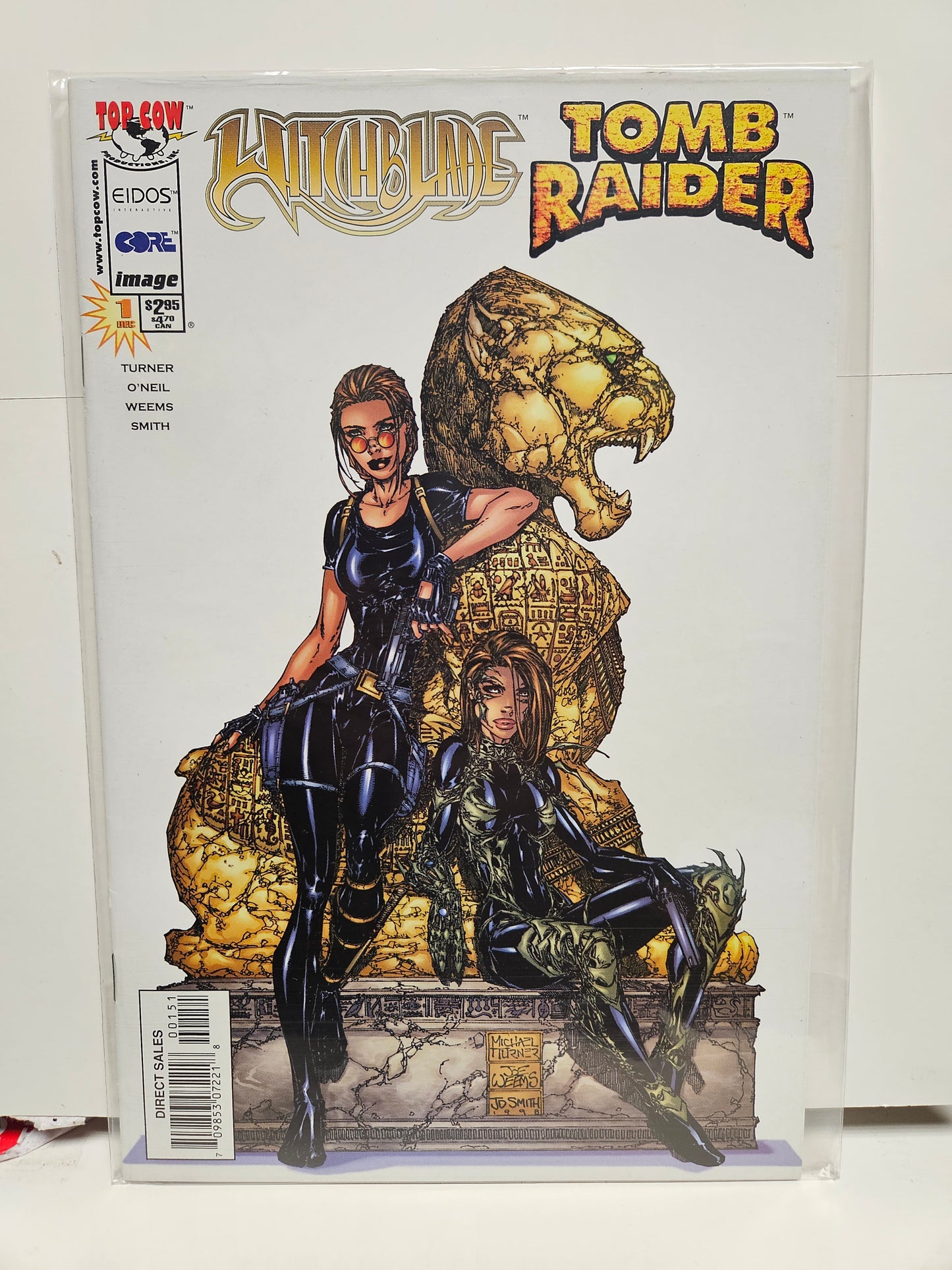 Witchblade / Tomb Raider #1 Variant 1998 Top Cow