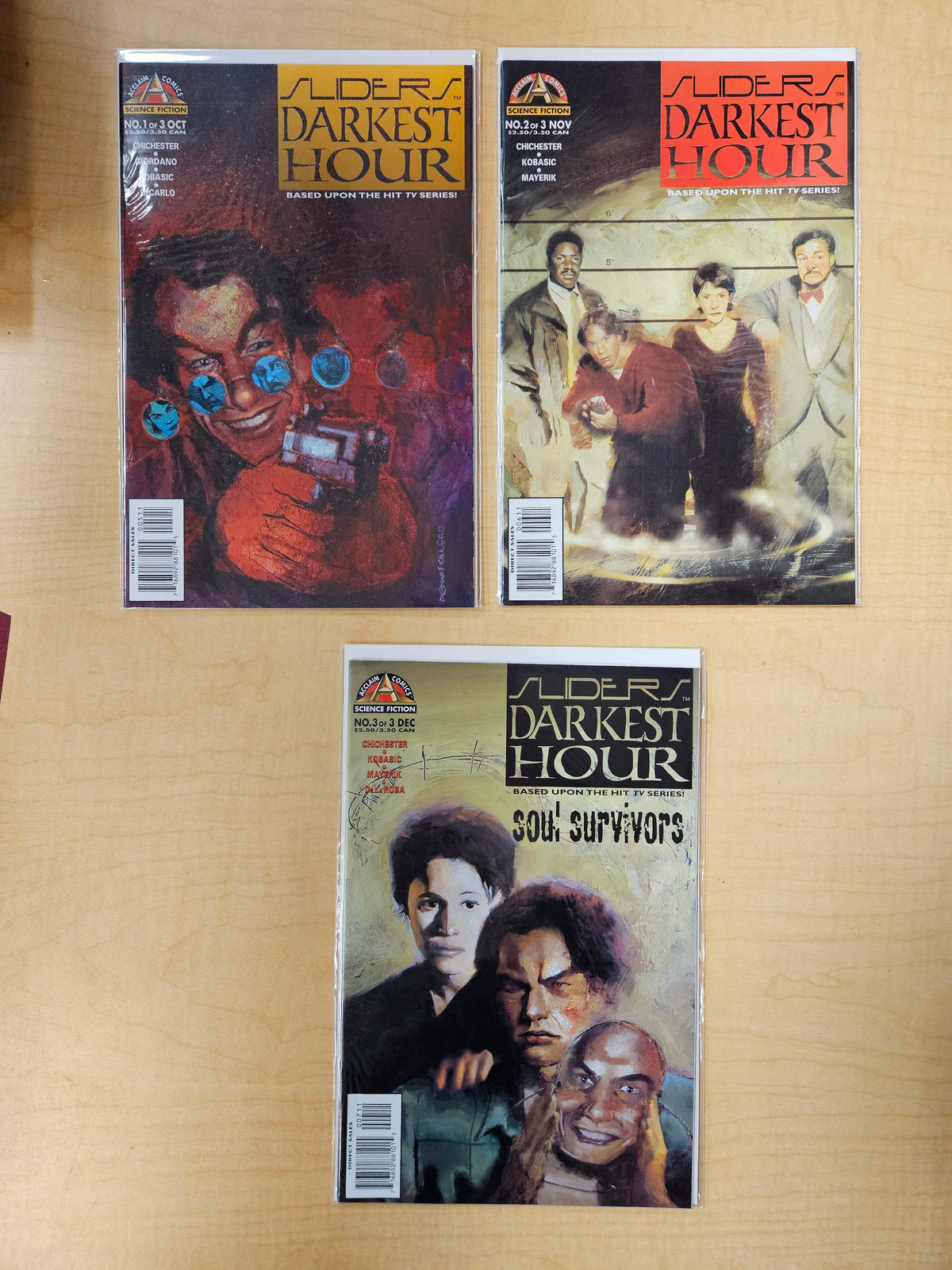 Sliders: Darkest Hour #1-3 1996 ACCLAIM