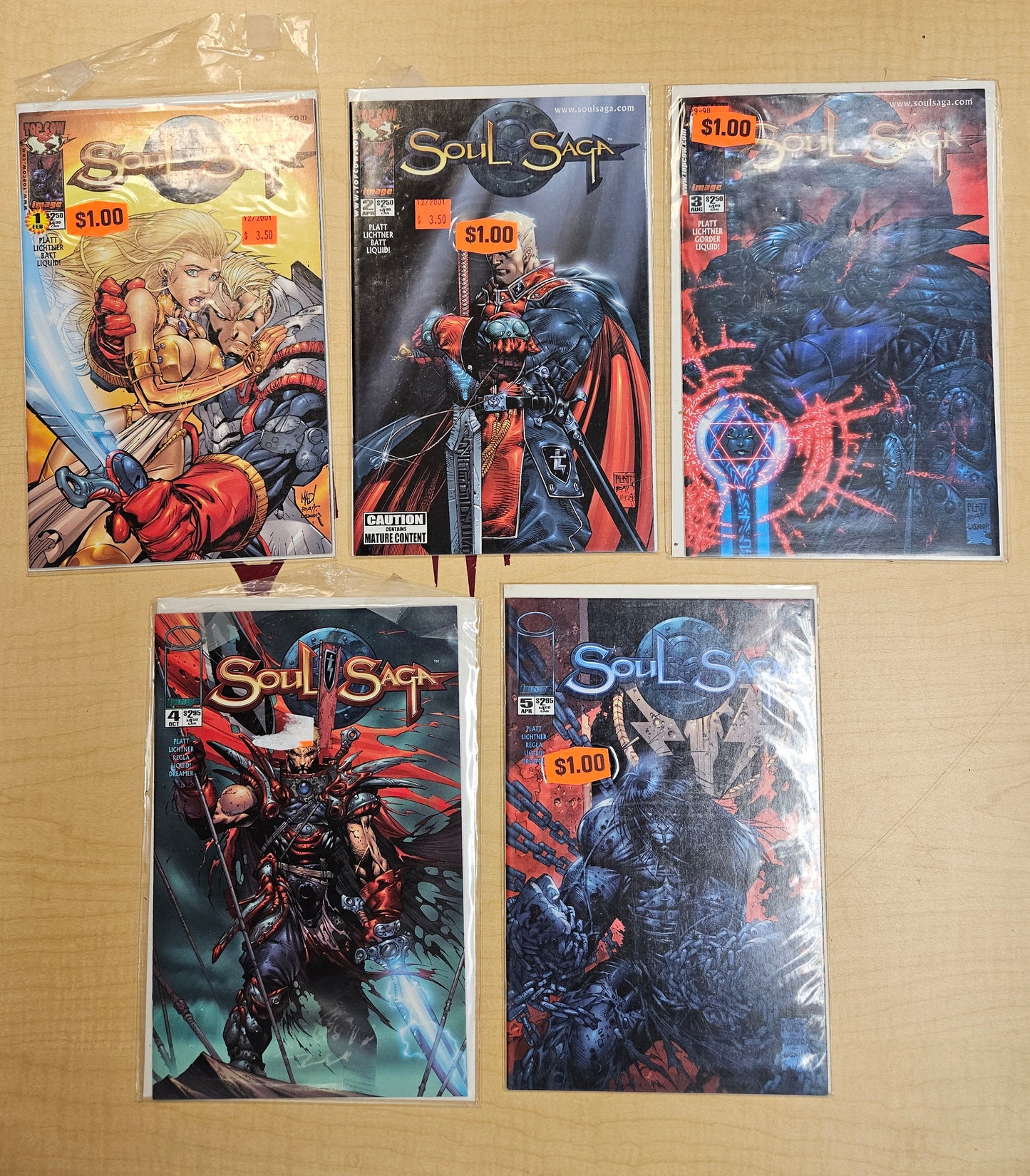 Soul Saga #1-5 2000 TOP COW