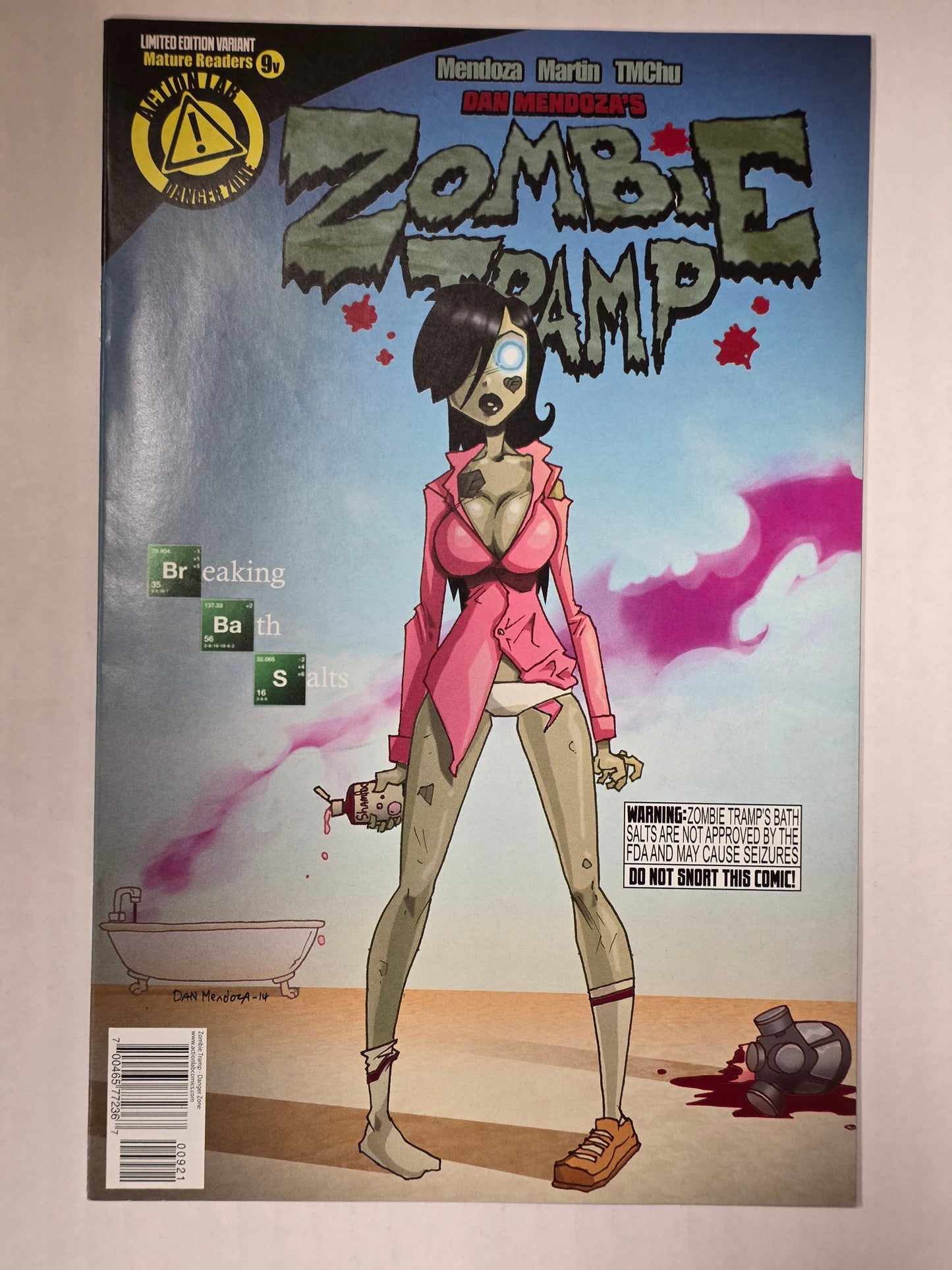 Zombie Tramp #9 Limited Edition Variant Dan Mendoza Breaking Bad Cover NEAR MINT Action Lab Danger Zone LIMITED TO 1500