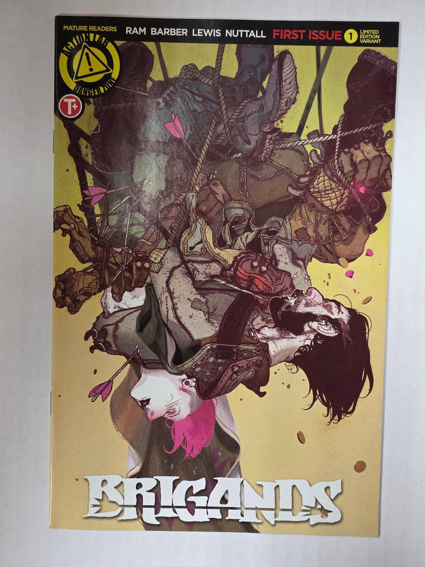 Brigands #1 Limited Edition Variant Anand Radhakrishnan First Print NEAR MINT Action Lab Danger Zone LIMITED TO 1500