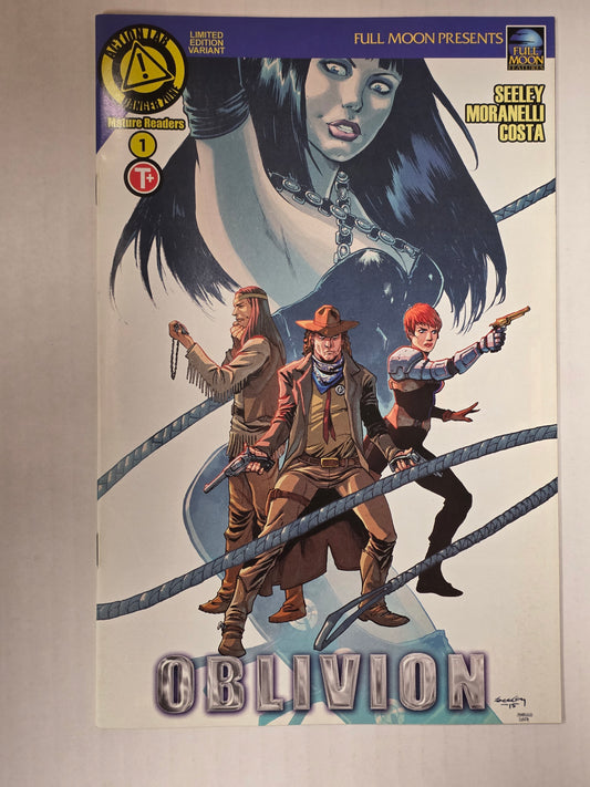 Oblivion #1 Limited Edition Variant Tim Seeley First Print NEAR MINT Action Lab Danger Zone and Full Moon Features LIMITED TO 1500