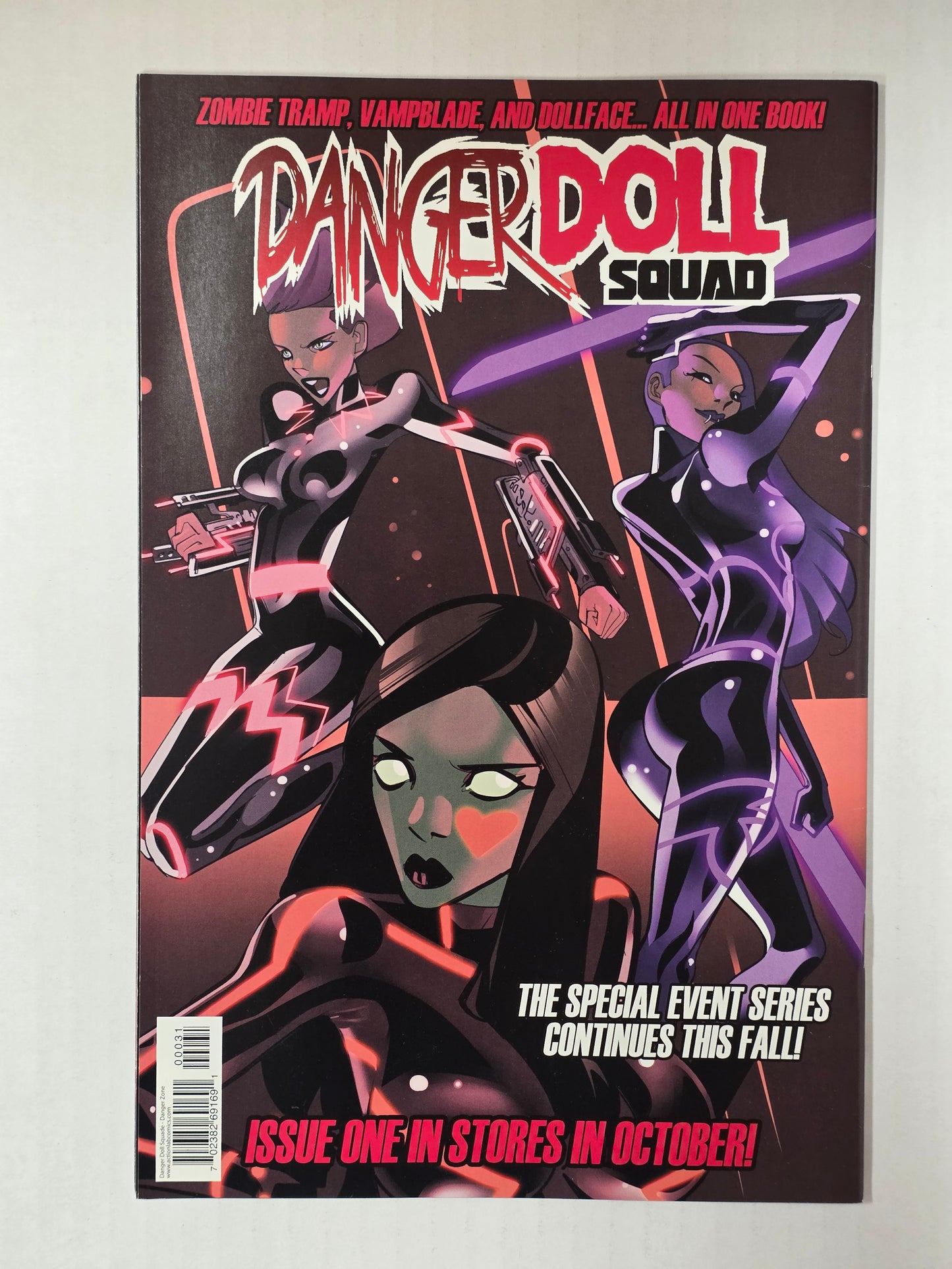 Danger Doll Squad #0 Dan Mendoza Variant Cover First Print NEAR MINT Action Lab Danger Zone