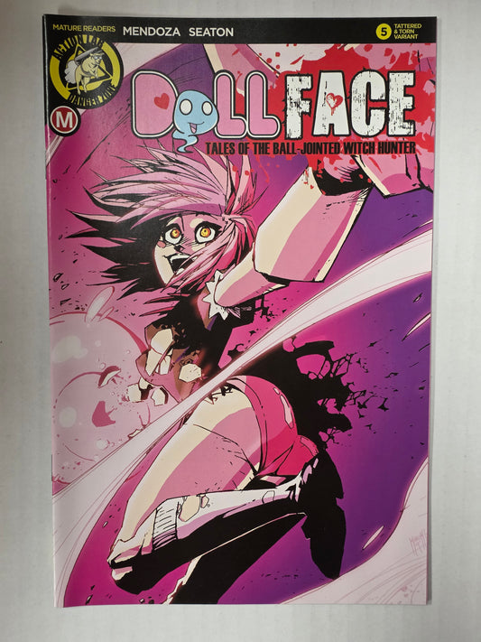 Dollface Tales of the Ball-Jointed With Hunter #5 Tattered and Torn Variant by Marco Maccagni NEAR MINT Action Lab Danger Zone
