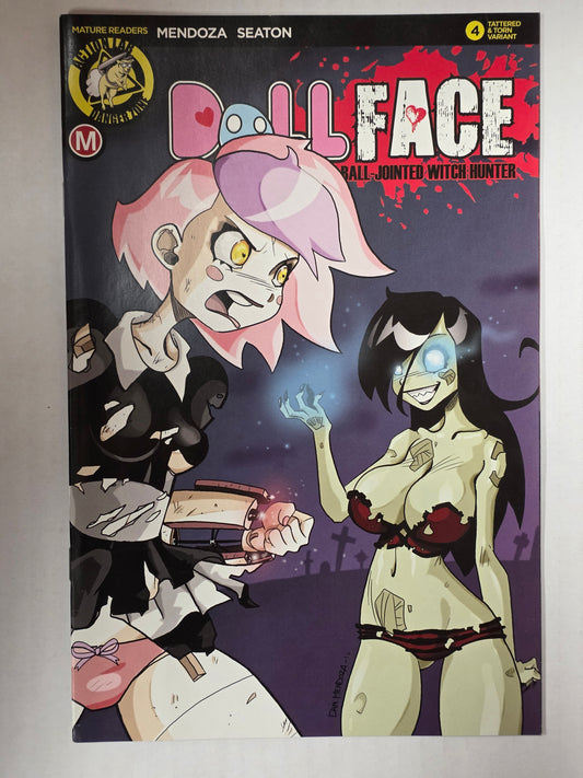 Dollface Tales of the Ball-Jointed With Hunter #4 Tattered and Torn Variant by Dan Mendoza NEAR MINT Action Lab Danger Zone
