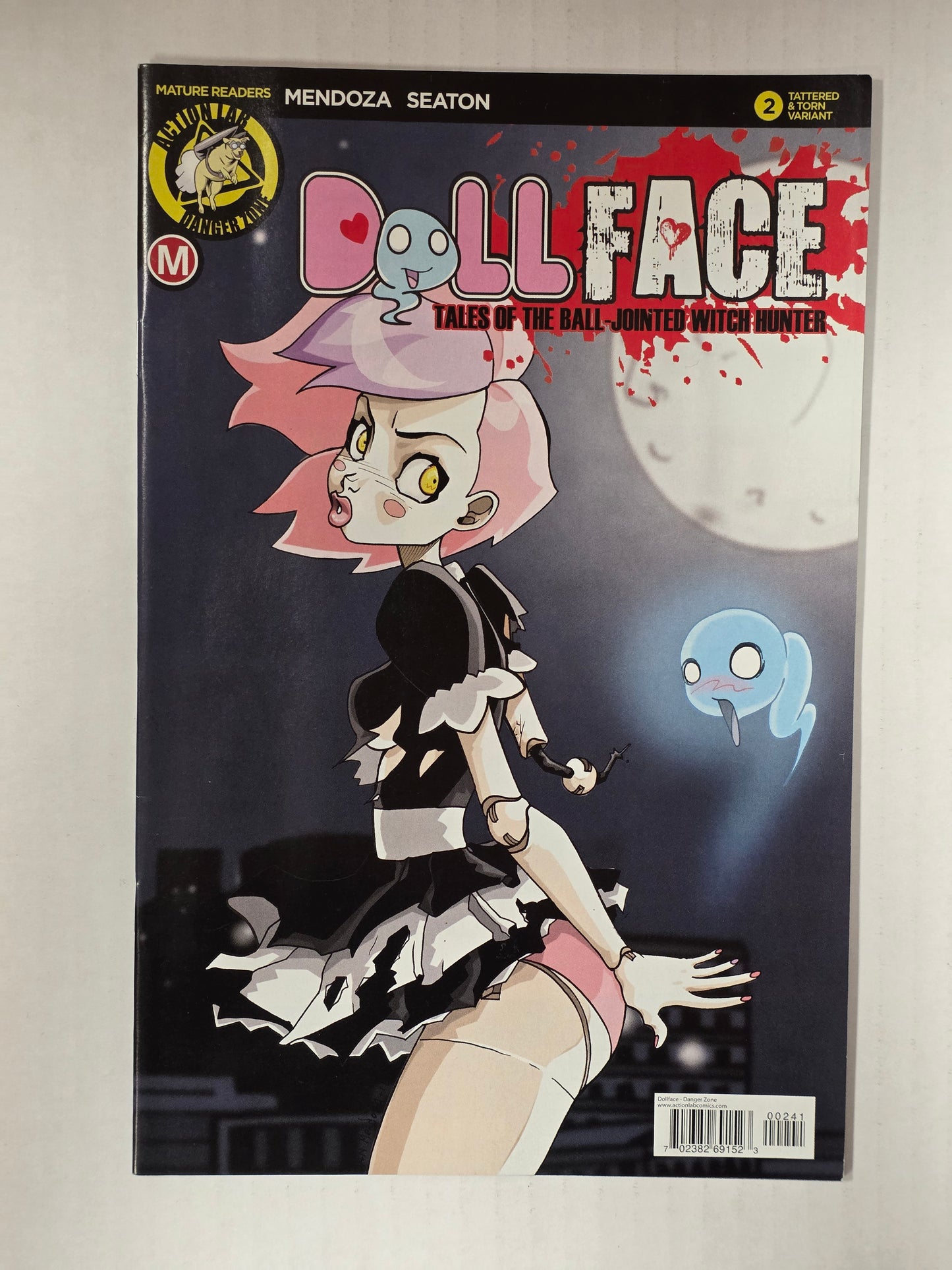 Dollface Tales of the Ball-Jointed With Hunter #2 Tattered and Torn Variant by Dan Mendoza NEAR MINT Action Lab Danger Zone