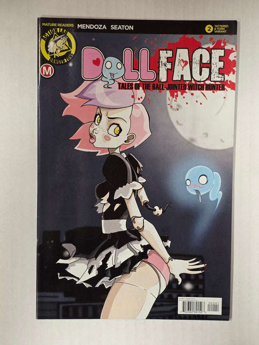 Dollface Tales of the Ball-Jointed With Hunter #2 Tattered and Torn Variant by Dan Mendoza NEAR MINT Action Lab Danger Zone