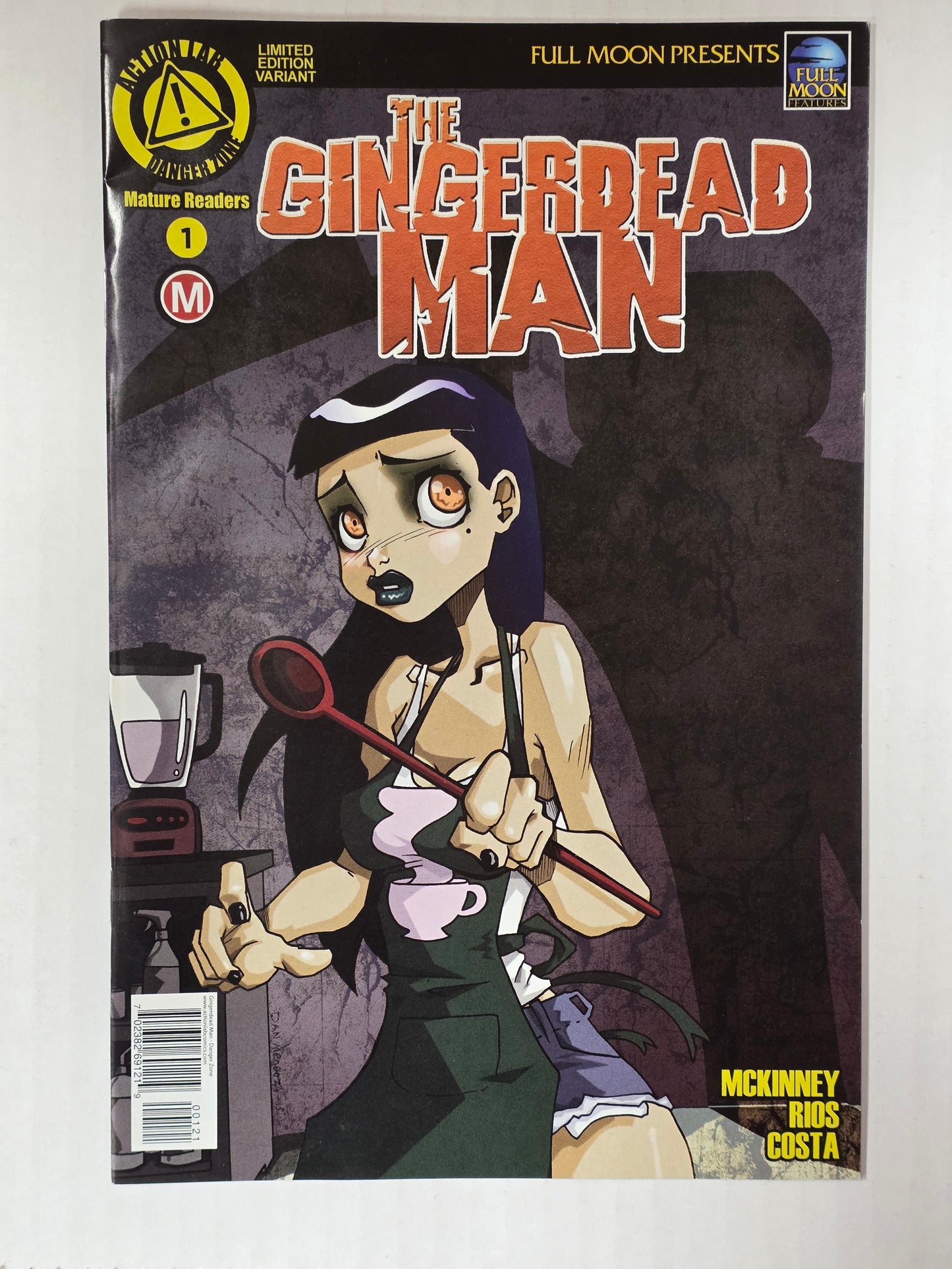 The Gingerdead Man #1 Limited Edition Variant Cover by Dan Mendoza First Print NEAR MINT Action Lab Danger Zone and Full Moon Features LIMITED TO 1500