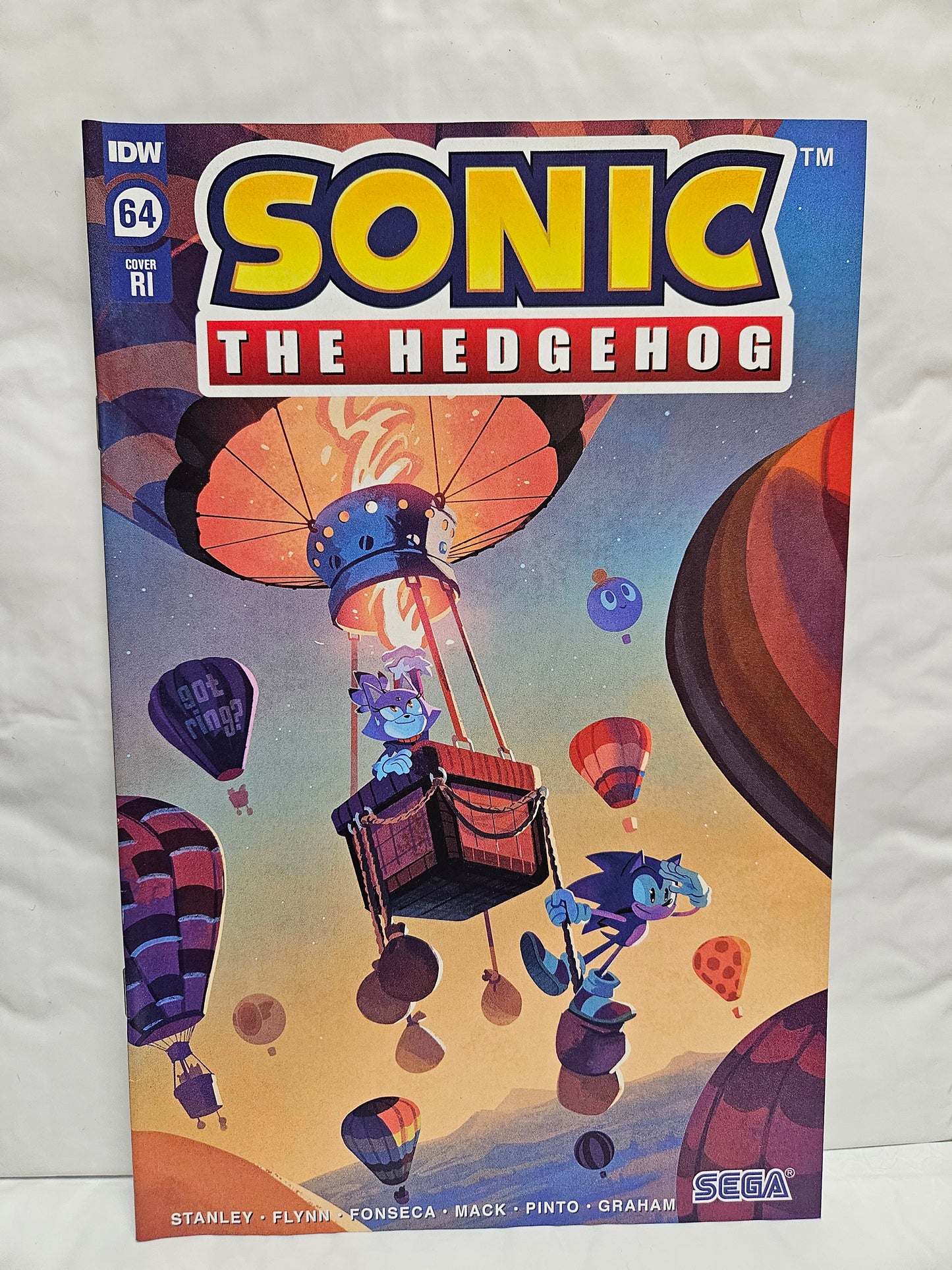 Sonic The Hedgehog #64 Cover RI September 2023 IDW