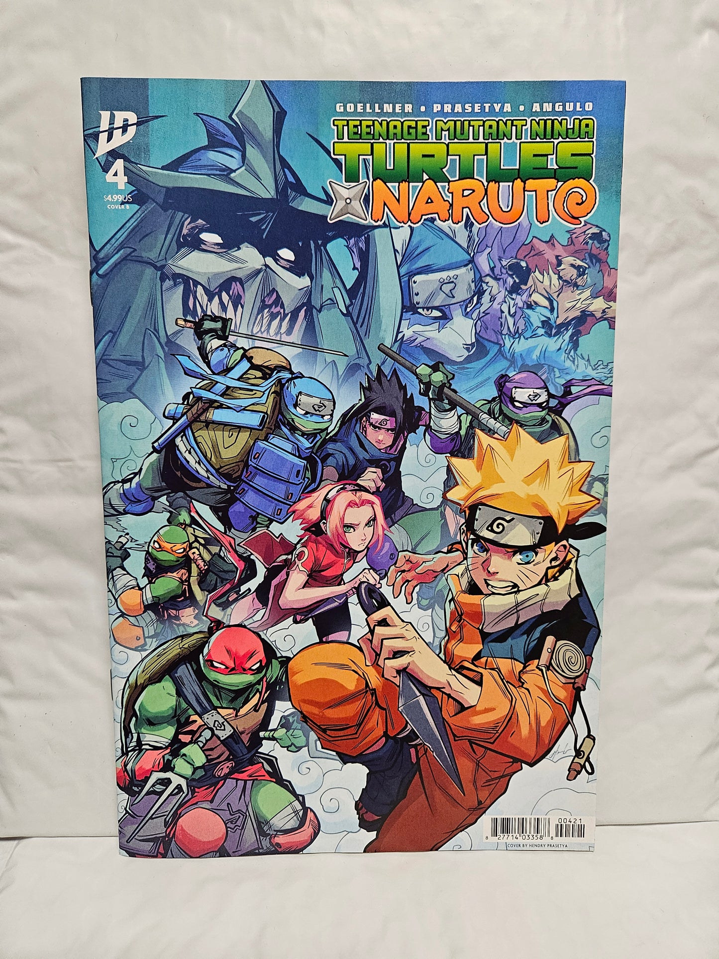 Teenage Mutant Ninja Turtles/Naruto #4 Cover B June 2025 IDW