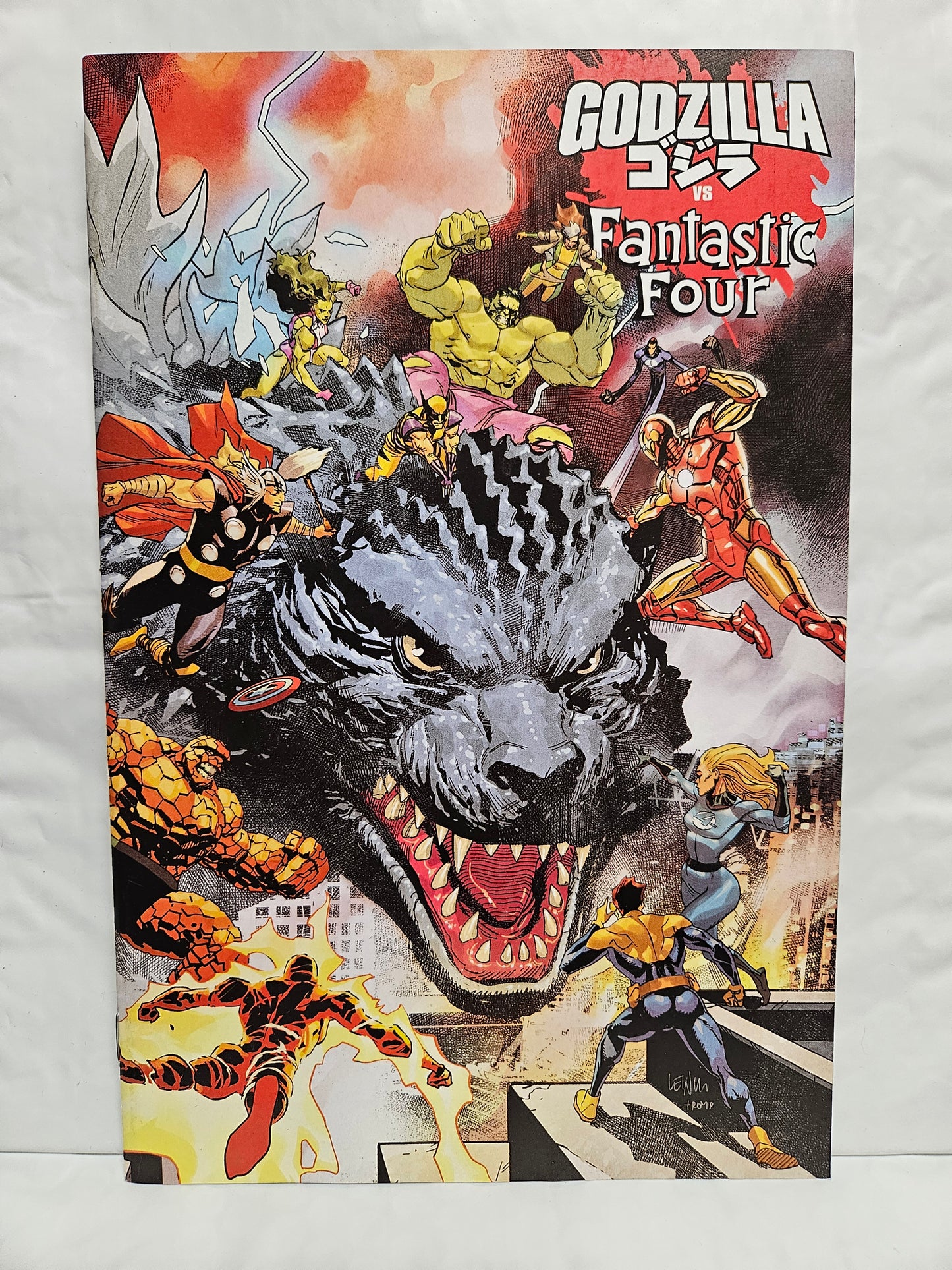 Godzilla VS Fantastic Four #1 (One Shot) May 2025 Wraparound Art Cover MARVEL COMICS