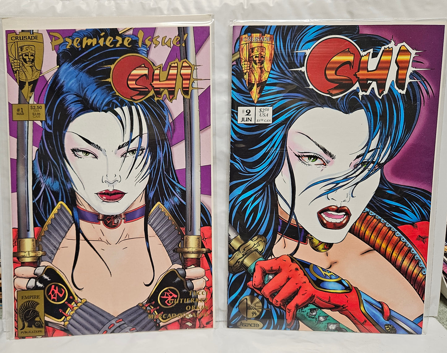 Shi: The Way of the Warrior #1-3 1994 First Printing CRUSADE COMICS