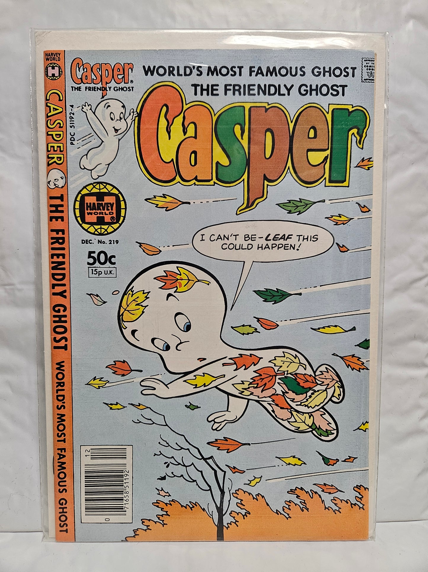 Casper The Friendly Ghost #219 1981 HARVEY WORLD