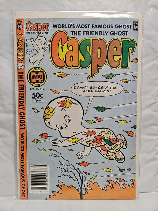 Casper The Friendly Ghost #219 1981 HARVEY WORLD