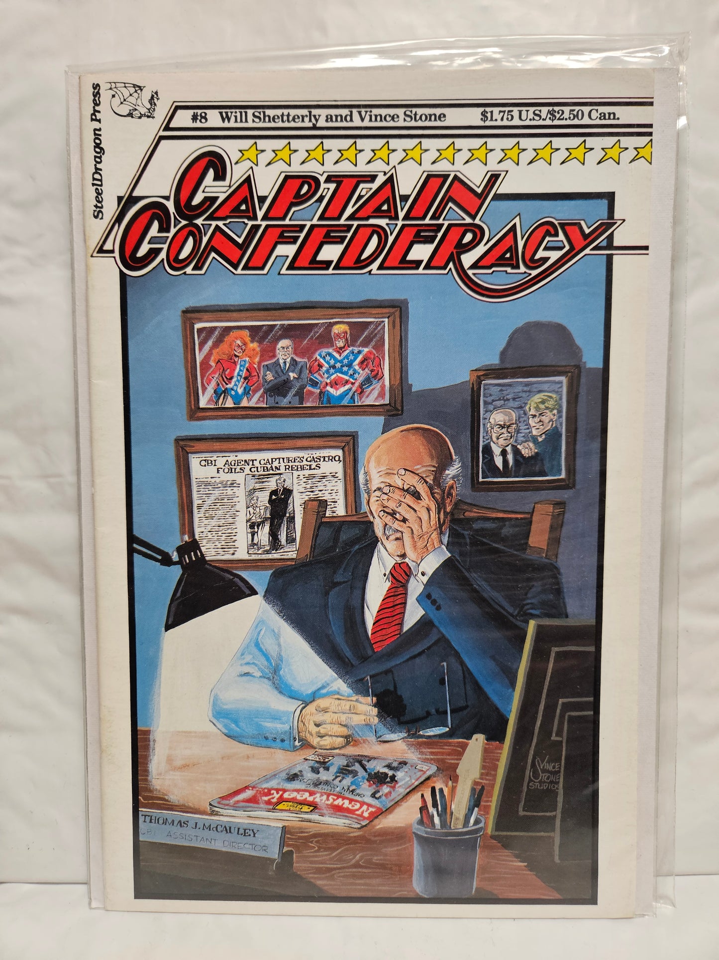 Captain Confederacy #8 1987 STEELDRAGON PRESS