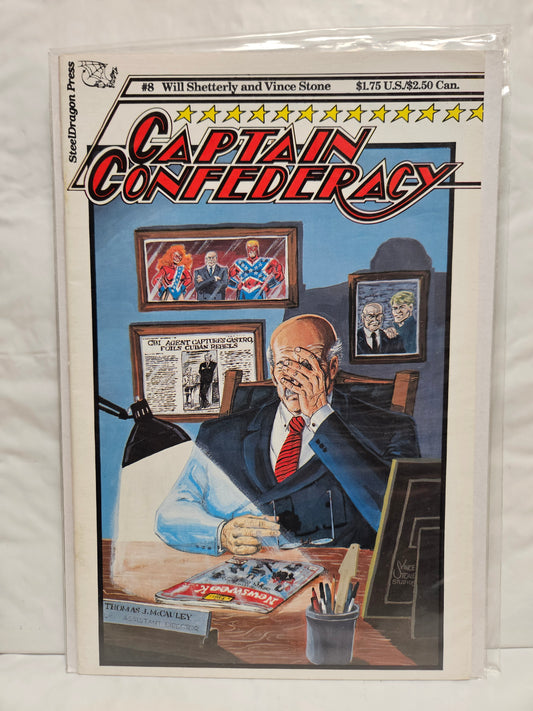 Captain Confederacy #8 1987 STEELDRAGON PRESS