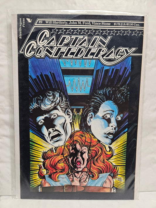 Captain Confederacy #9 1988 STEELDRAGON PRESS