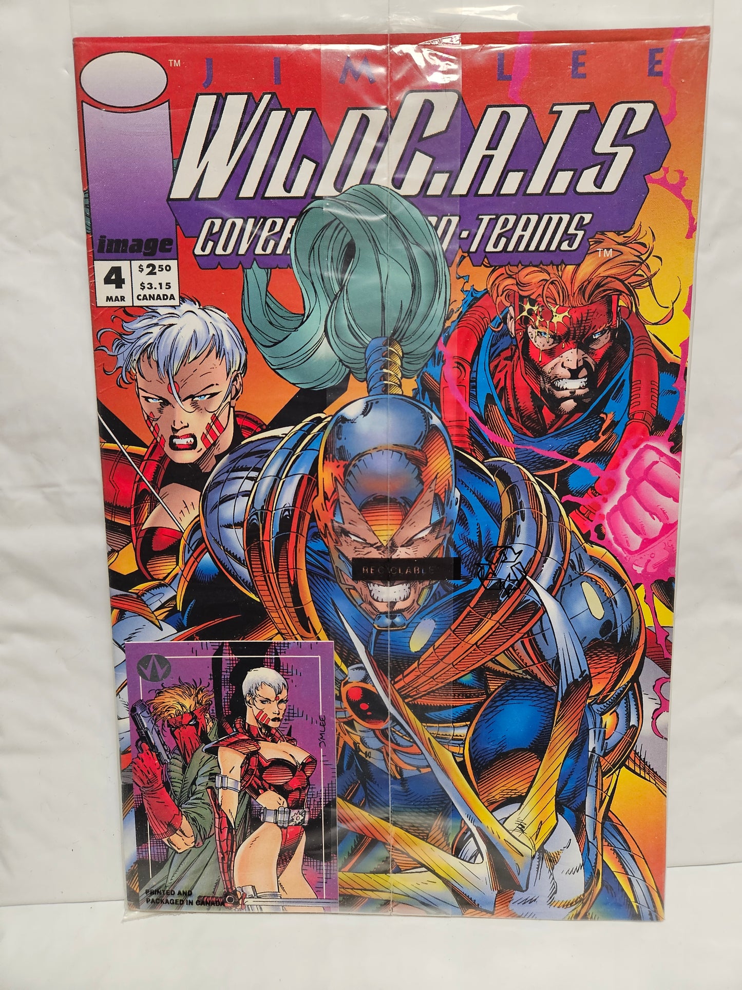 WILDC.A.T.S. #4 Sealed Polybag w/Trading card IMAGE