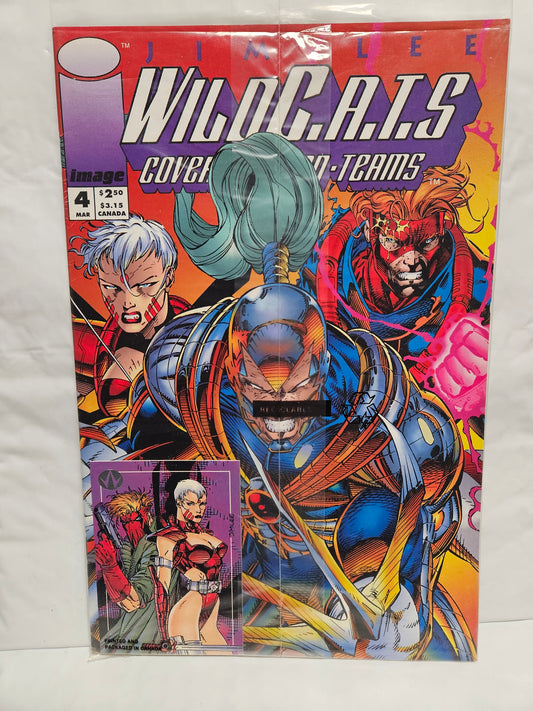WILDC.A.T.S. #4 Sealed Polybag w/Trading card IMAGE