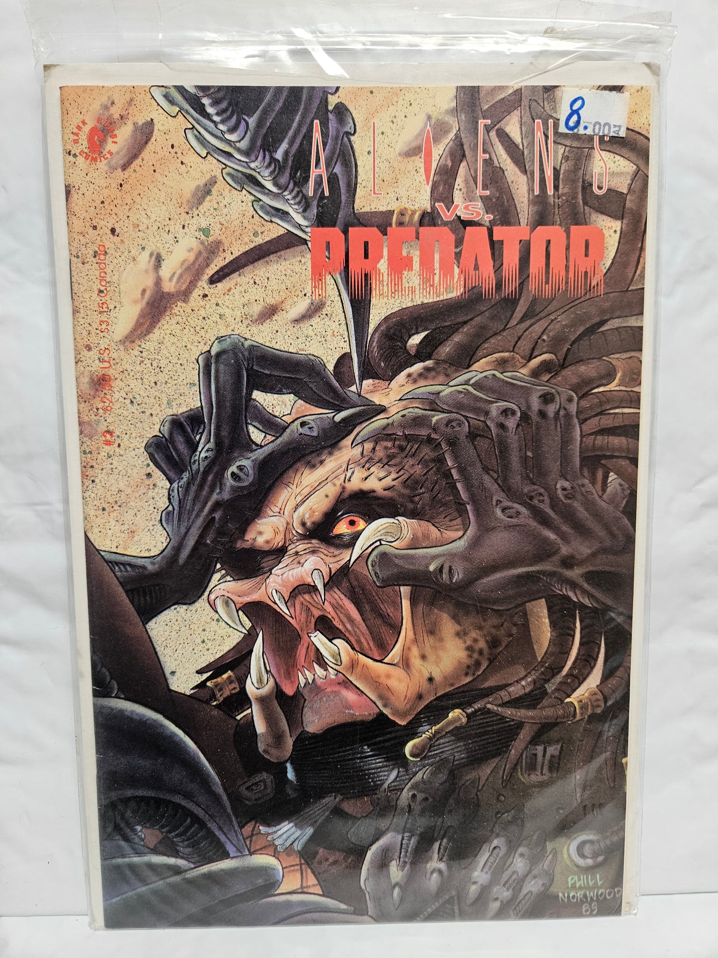 Aliens VS. Predator #2 1990 DARK HORSE COMICS