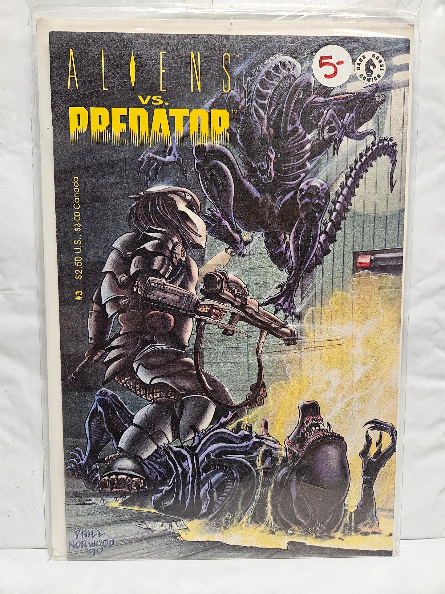 Aliens VS. Predator #3 1990 DARK HORSE COMICS
