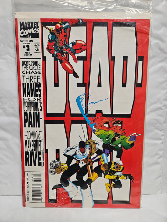 Deadpool: The Circle Chase #3 October 1993 MARVEL COMICS