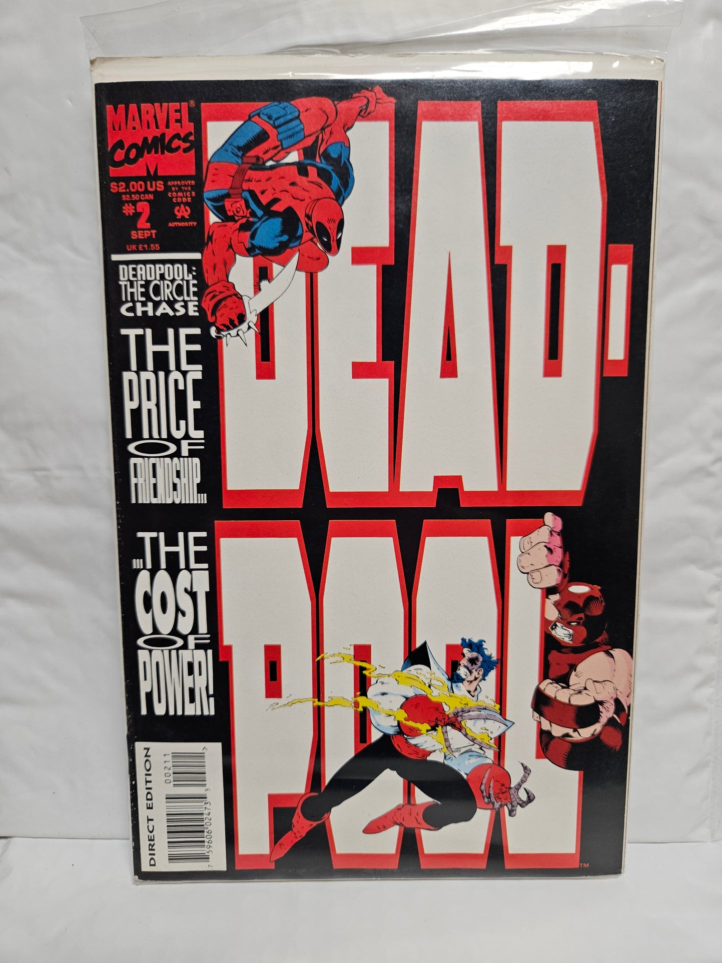 Deadpool: The Circle Chase #2 September 1993 MARVEL COMICS