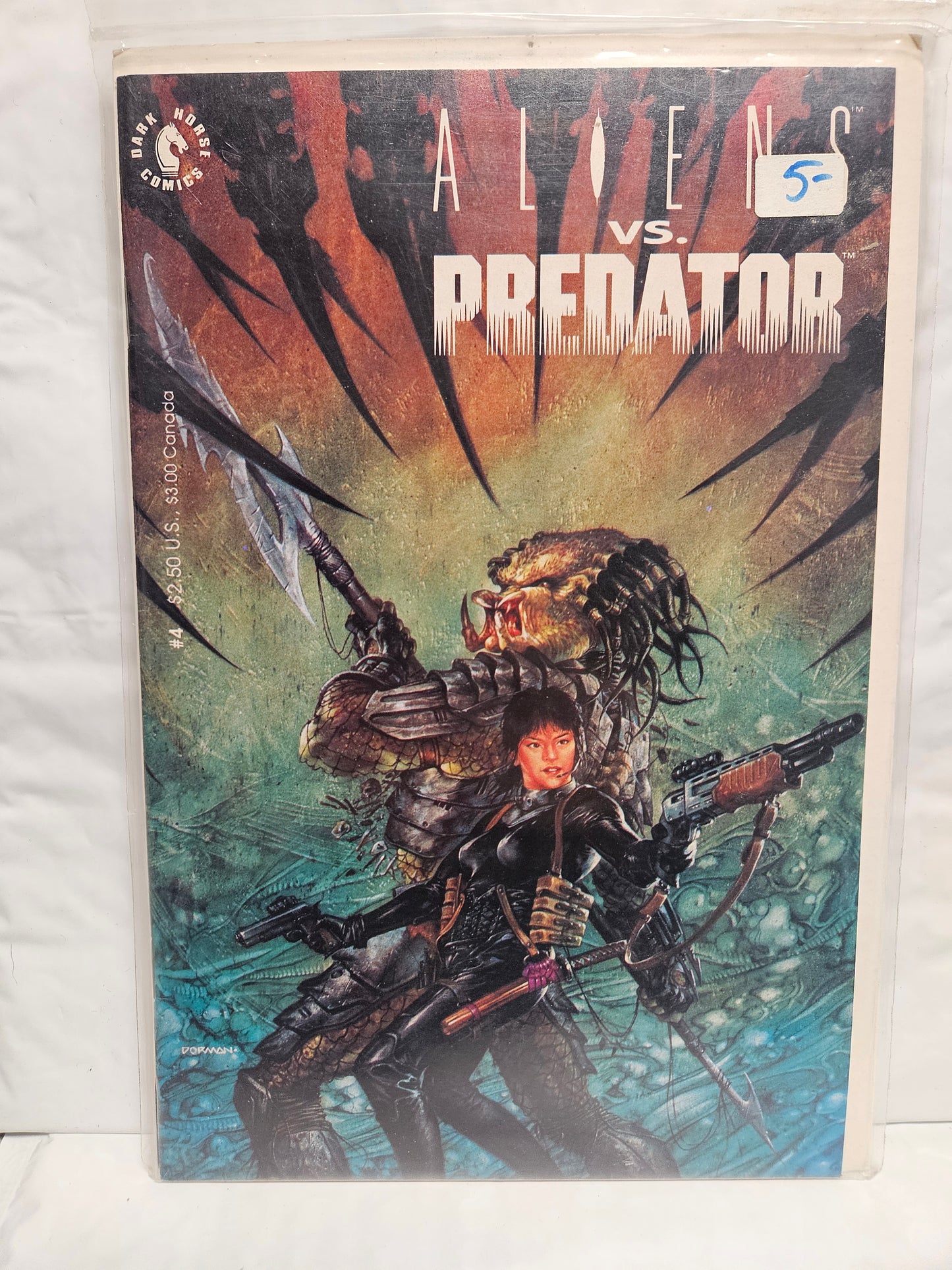 Aliens VS. Predator #4 1991 DARK HORSE COMICS