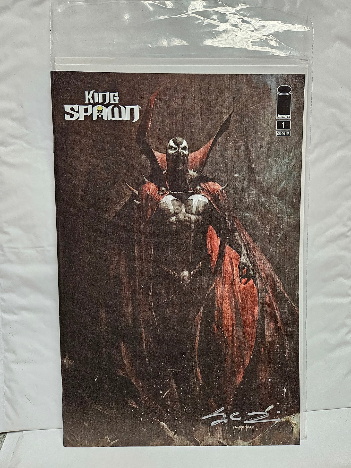 King Spawn #1 Sean Lewis Signed w/Certificate IMAGE