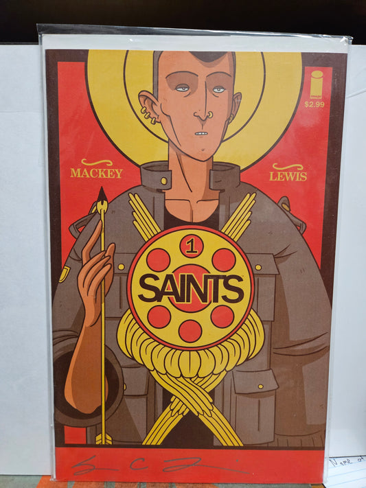 Saints #1 2015 Signed Sean Lewis IMAGE