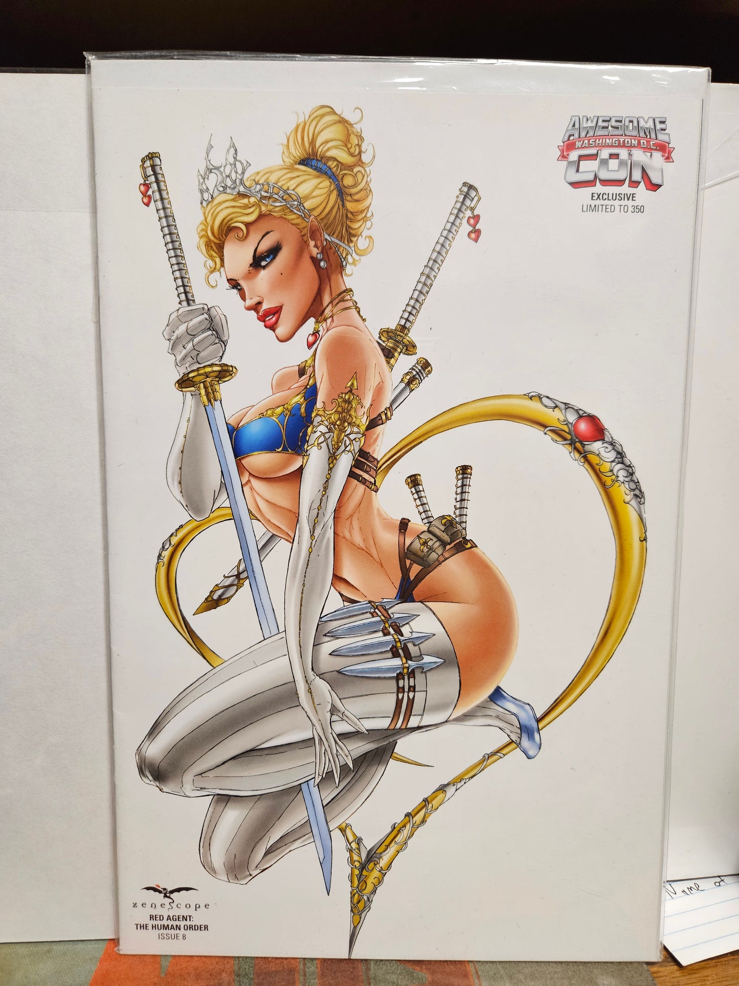 Red Agent: The Human Disorder #8 Awesome Con Exclusive Variant 2017 ZENESCOPE