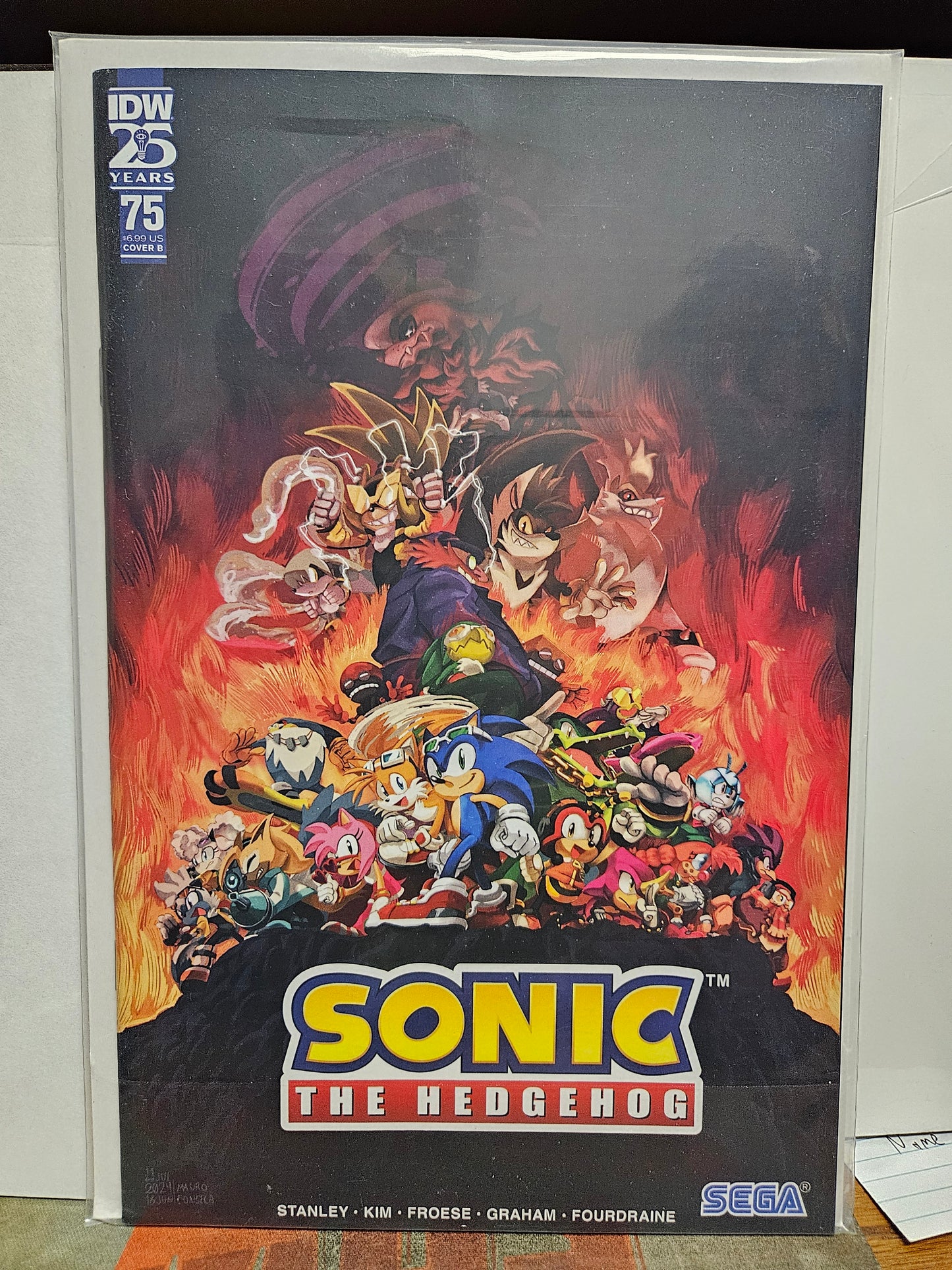 Sonic The Hedgehog #75 Cover B 2024 First Printing IDW