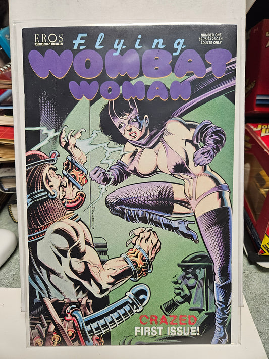 Flying Wombat Woman #1 1993 EROS COMIX MATURE