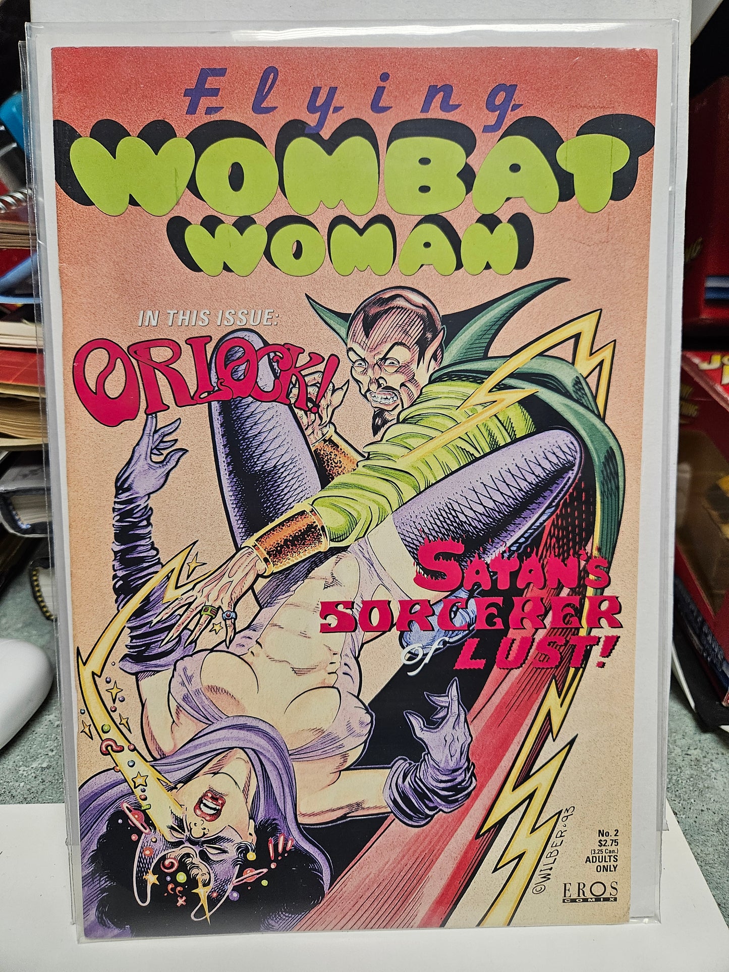 Flying Wombat Woman #2 1993 EROS COMIX MATURE