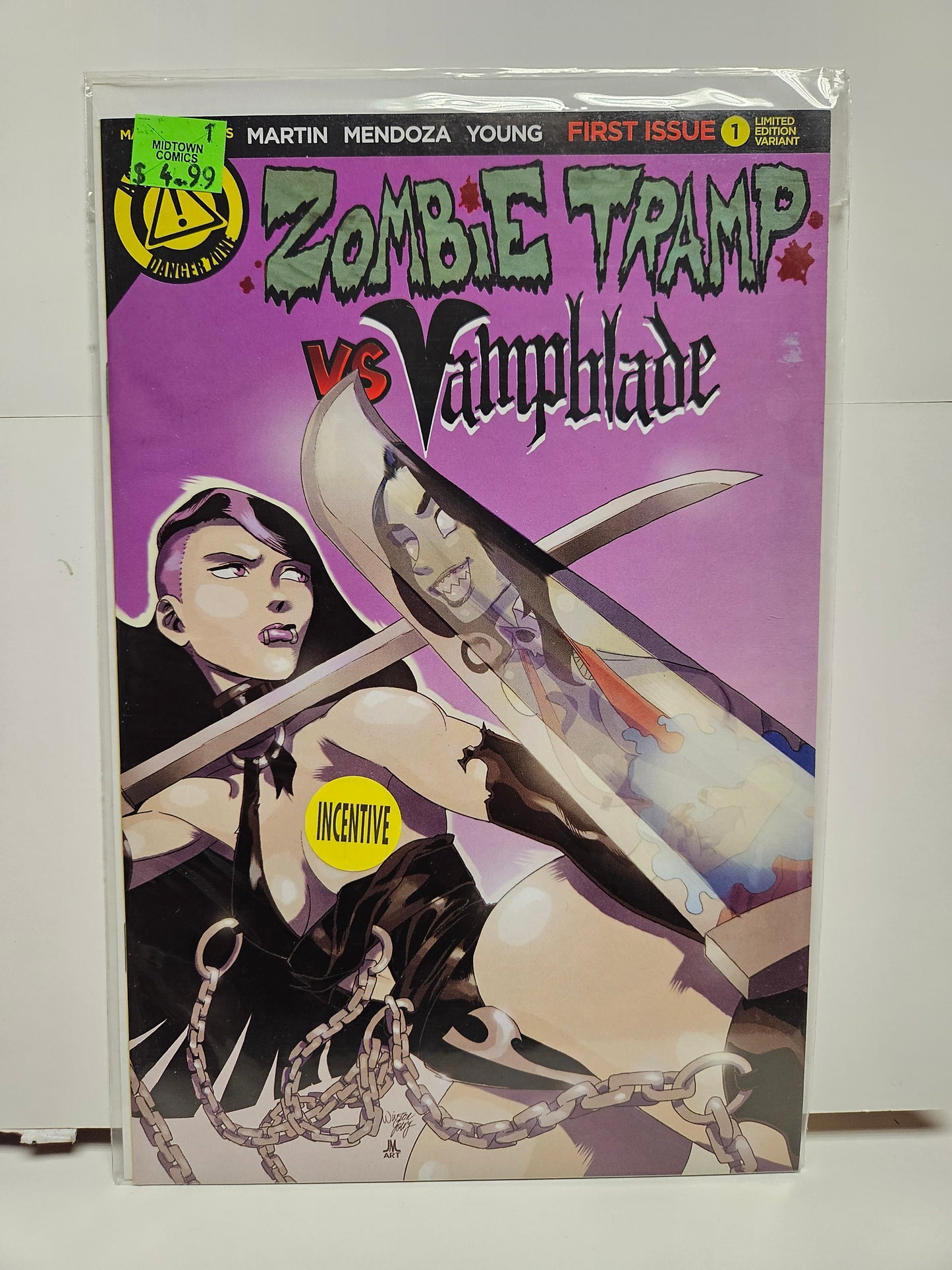 Zomibe Tramp VS: Vampblade #1 Nude Variant 2015 ACTION LAN ENTERTAINMENT