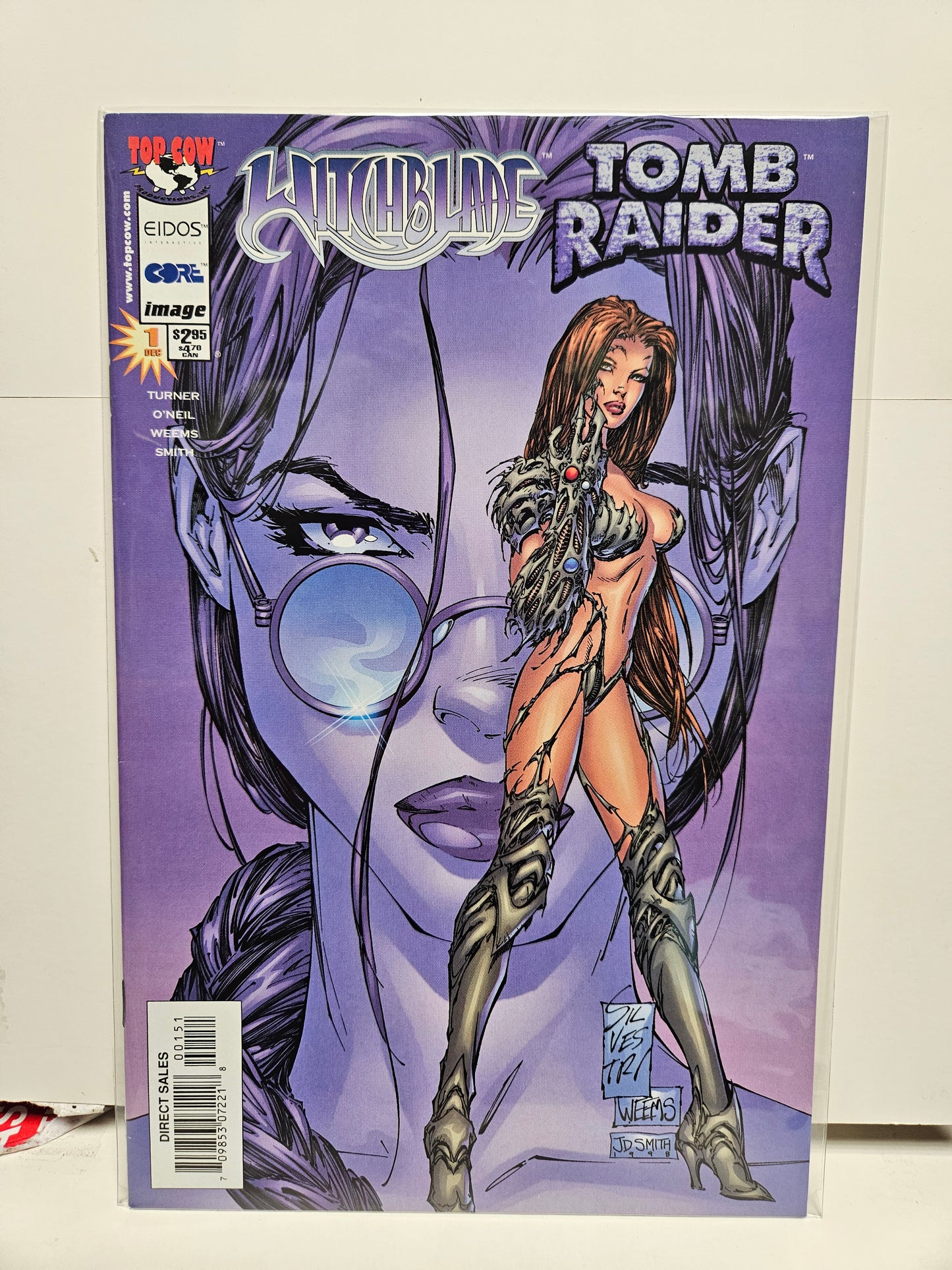 Witchblade / Tomb Raider #1 Variant 1998 Top Cow