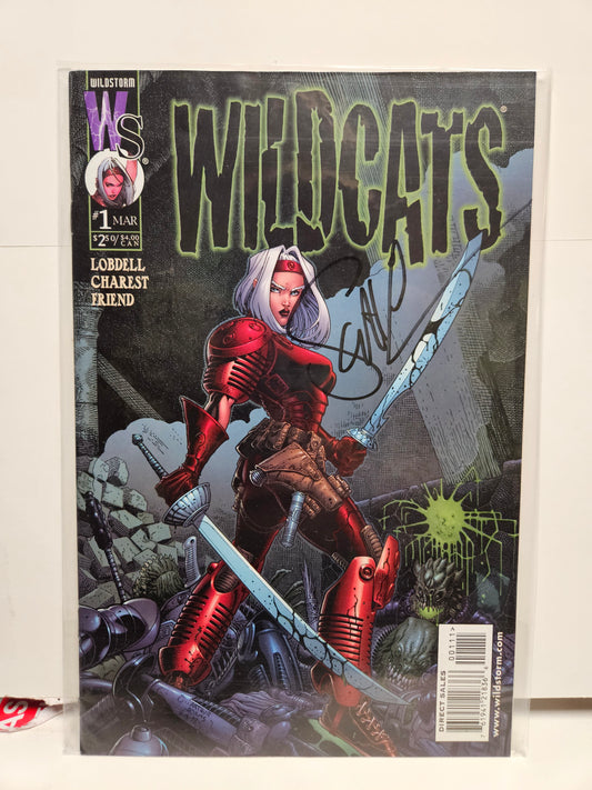 WildCats #1 Variant 1999 Signed Scott Lobdell WILDSTORM