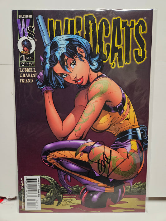 WildCats #1 Variant 1999 Scott Lobdell Signed WILDSTORM