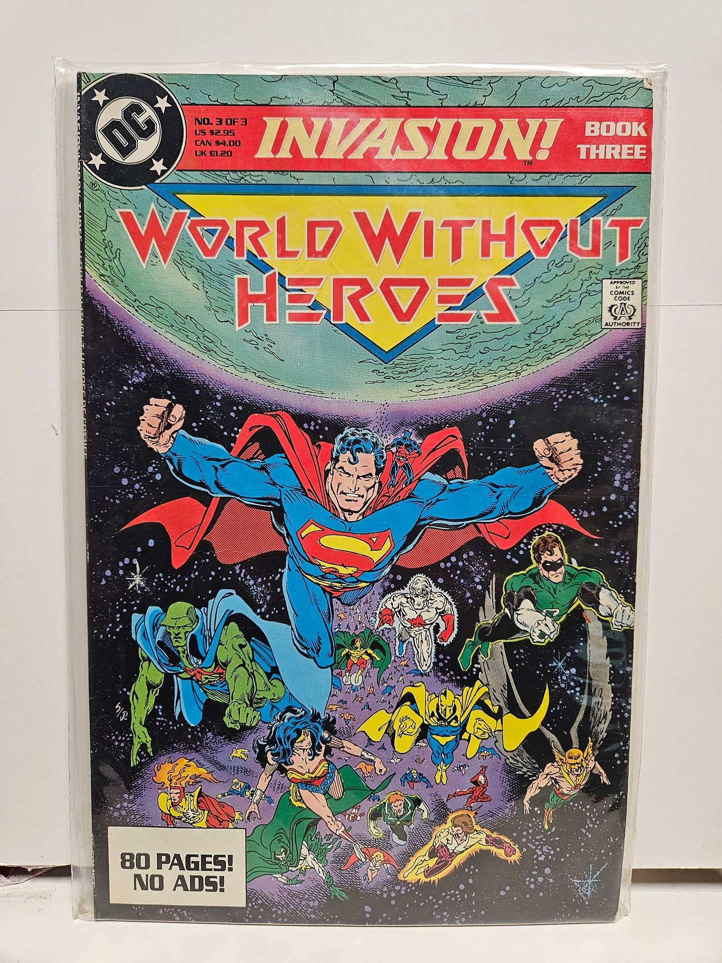DC Invasion #1-3 Complete 1988 DC COMICS
