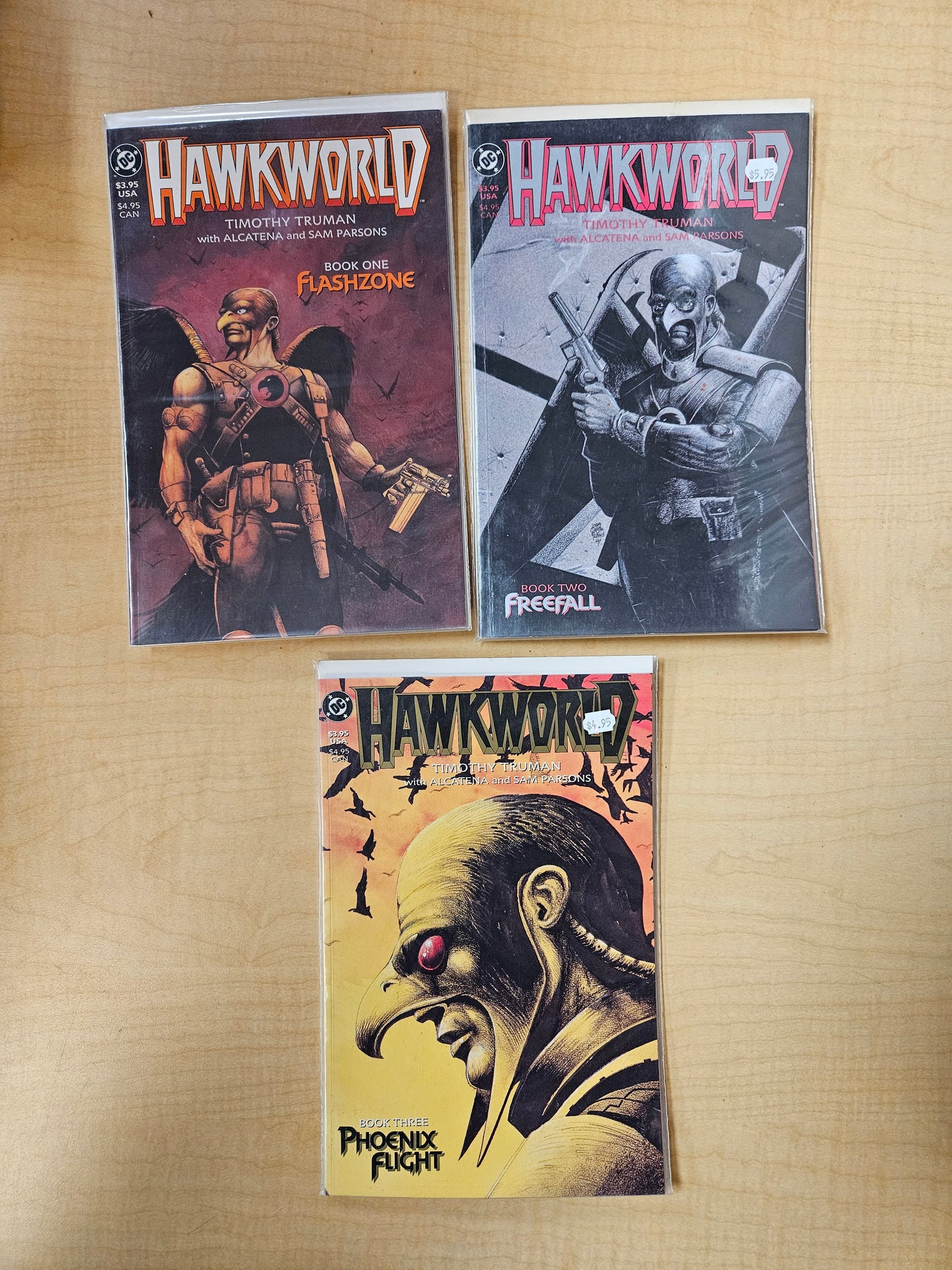 Hawkworld #1-3 1989 DC COMICS
