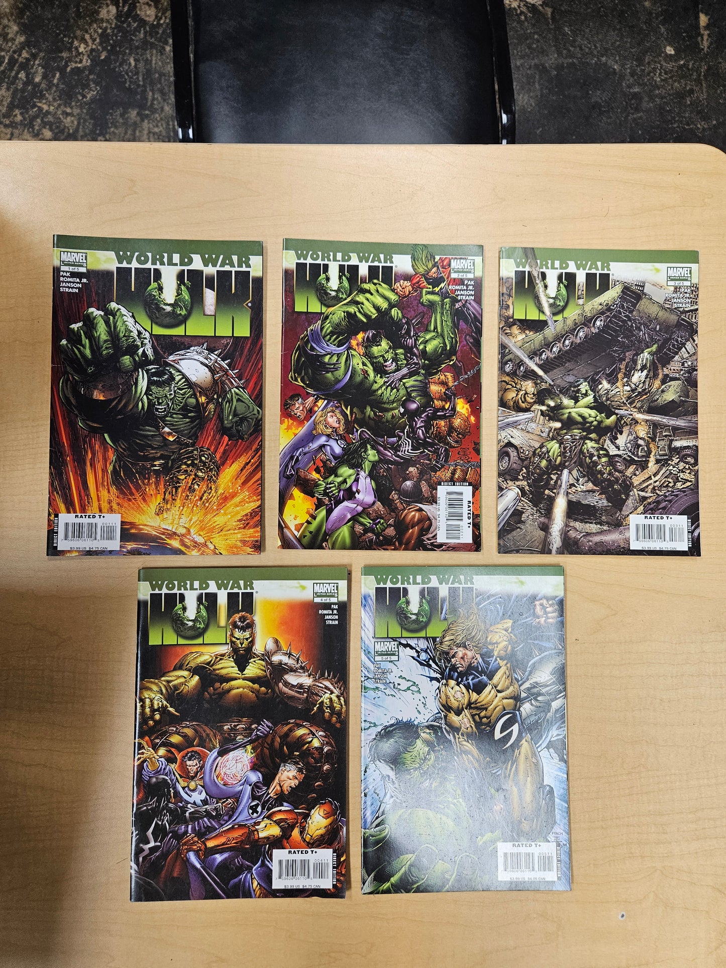 World War Hulk #1-5 2007 MARVEL COMICS