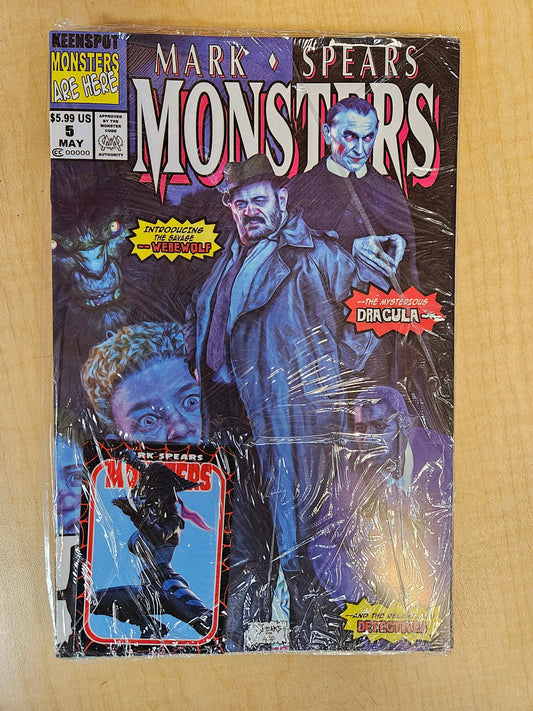 Monsters #5 Cover D Bagged/W New Mutants #98 Homage Mark Spears POLYBAG WITH TRADING CARD KEENSPOT